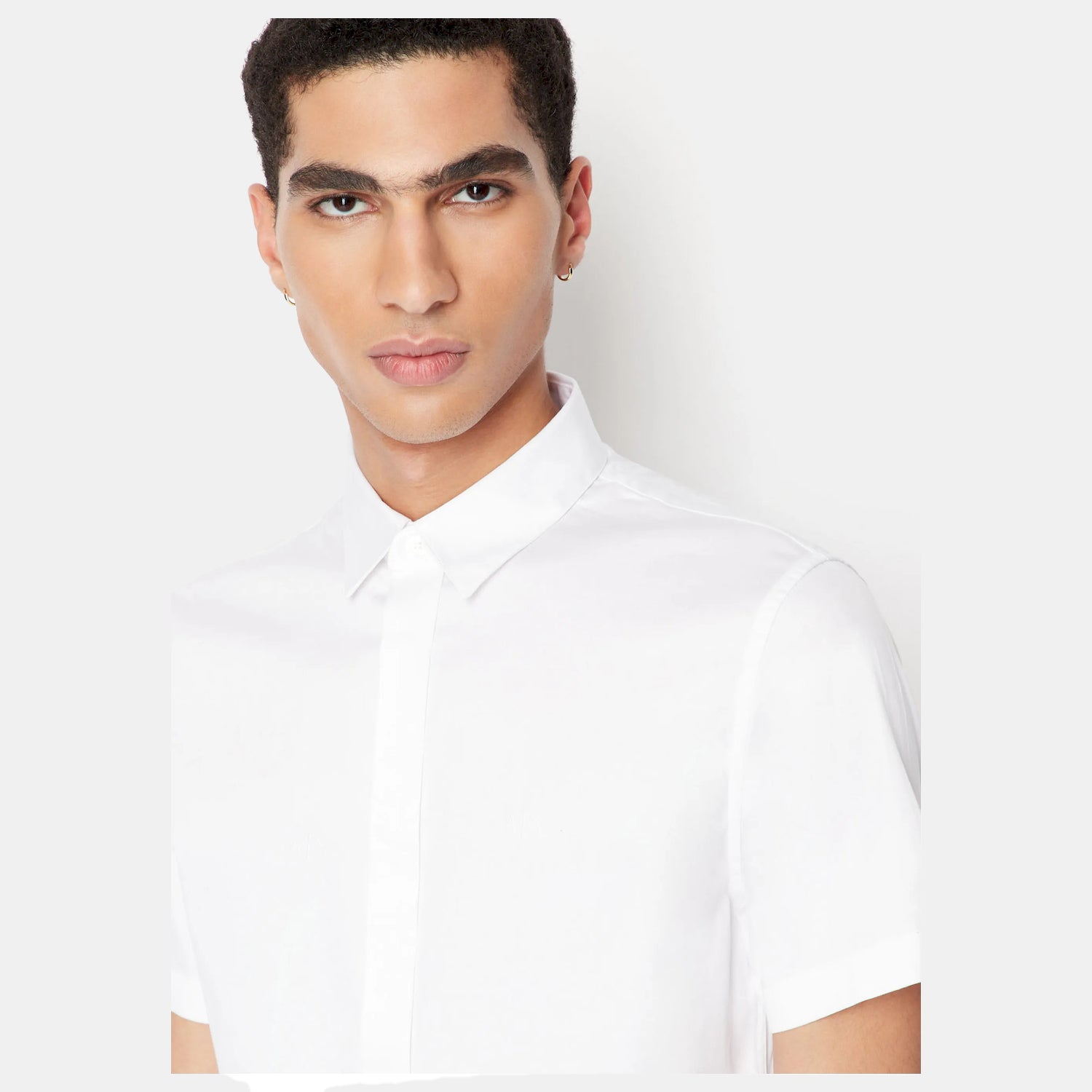 Armani Exchange Camisa Shirt 8nzcbf Zn10z White Branco_shot3