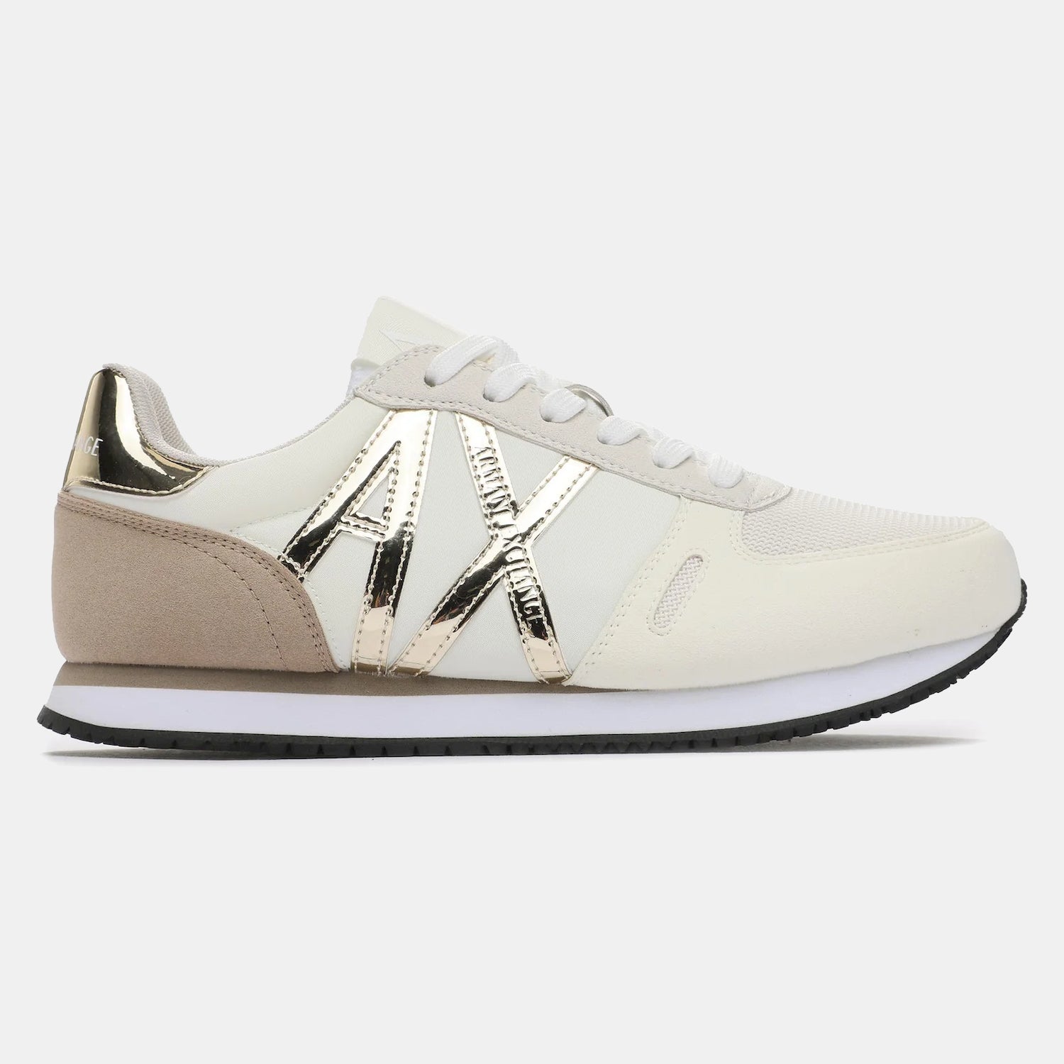 Armani Exchange Sapatilhas Sneakers Shoes Xdx031 Xv137 Beige Gold Beige Ouro_shot2