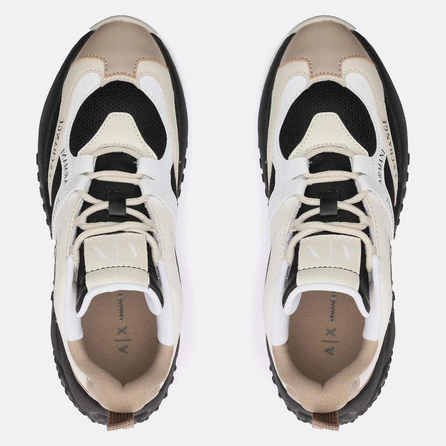 Armani Exchange Sapatilhas Sneakers Shoes Xdx120 Xv708 Blk Multi Preto Multicolor_shot4