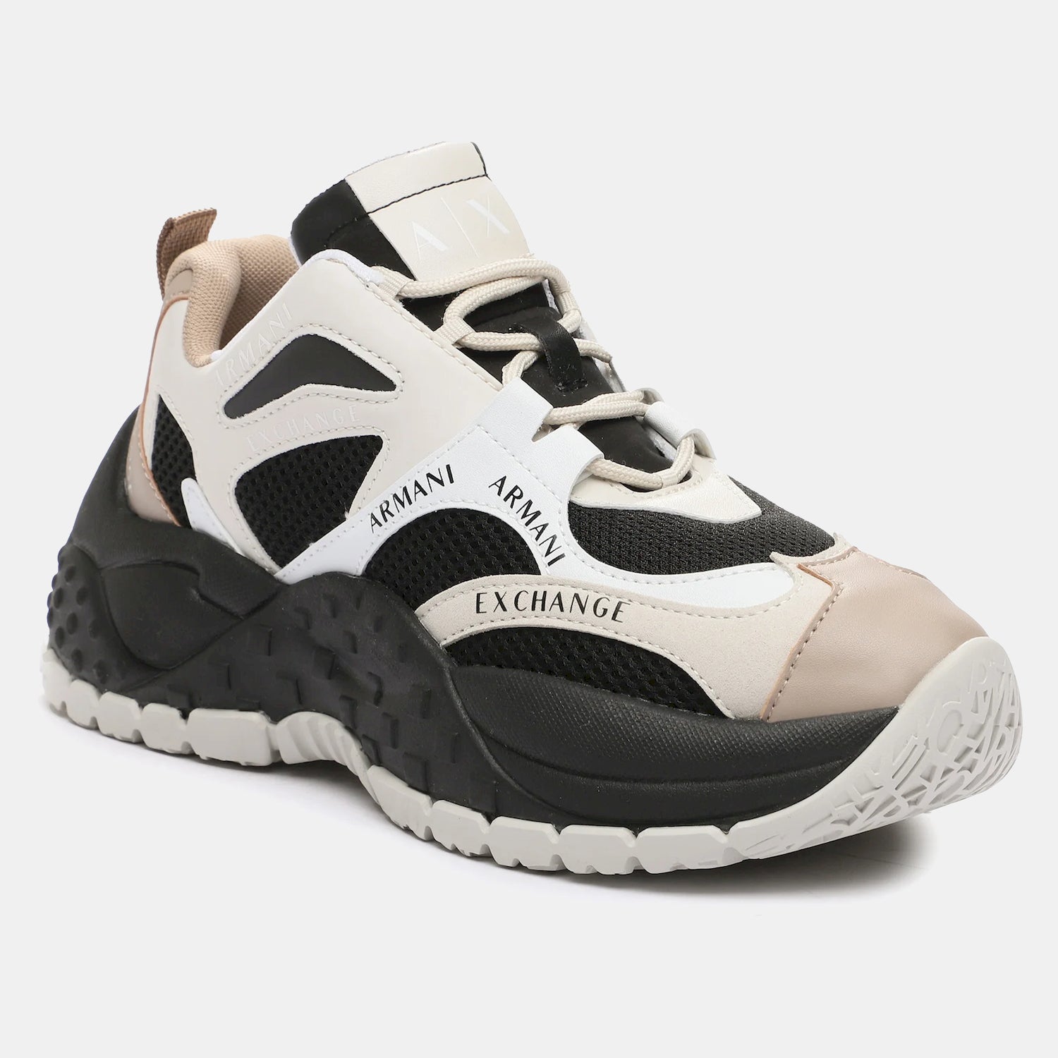 Armani Exchange Sapatilhas Sneakers Shoes Xdx120 Xv708 Blk Multi Preto Multicolor_shot6