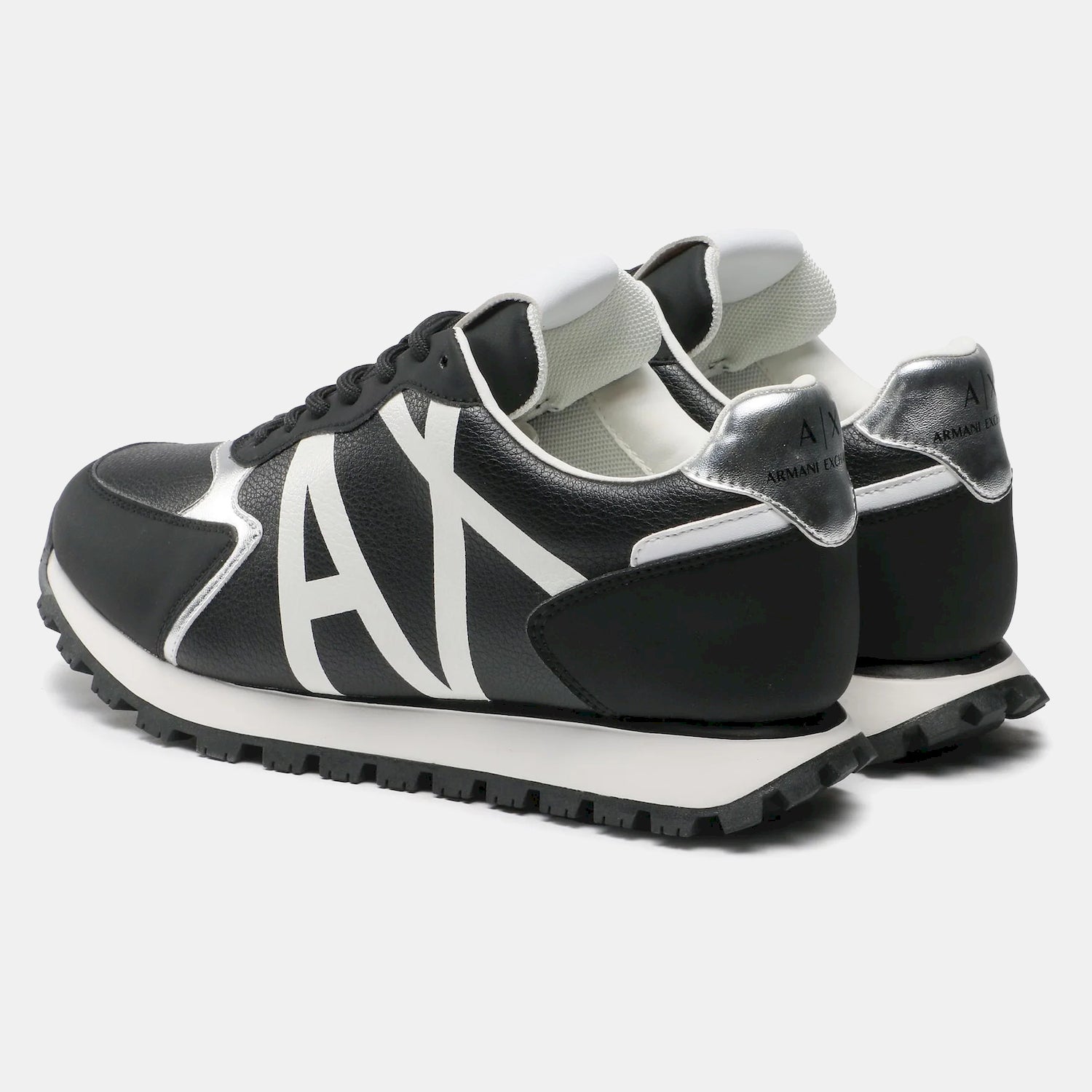 Armani Exchange Sapatilhas Sneakers Shoes Xdx139 Xv733 Blk White Preto Branco_shot2