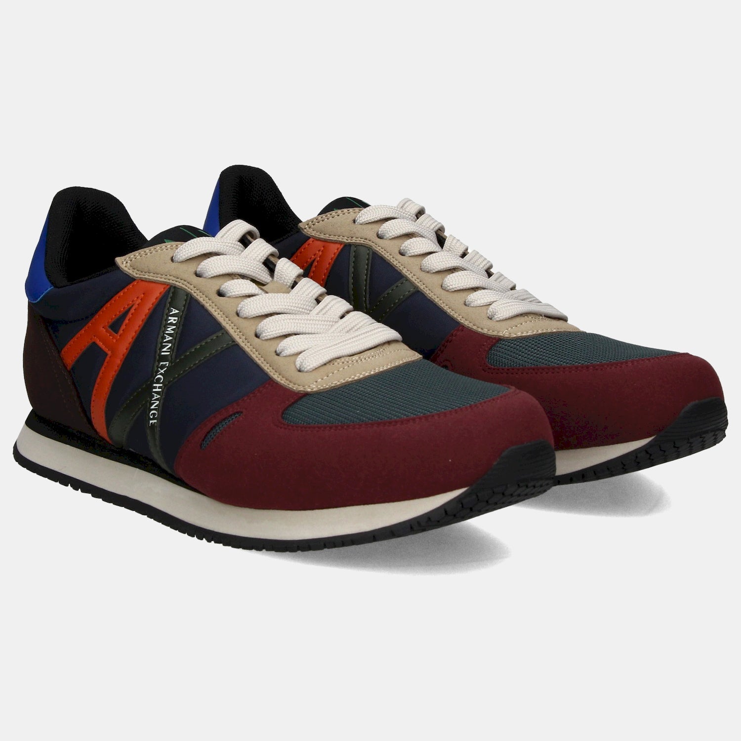 Armani Exchange Sapatilhas Sneakers Shoes Xux017 Xv028 Navy Borde Navy Bordeaux_shot6