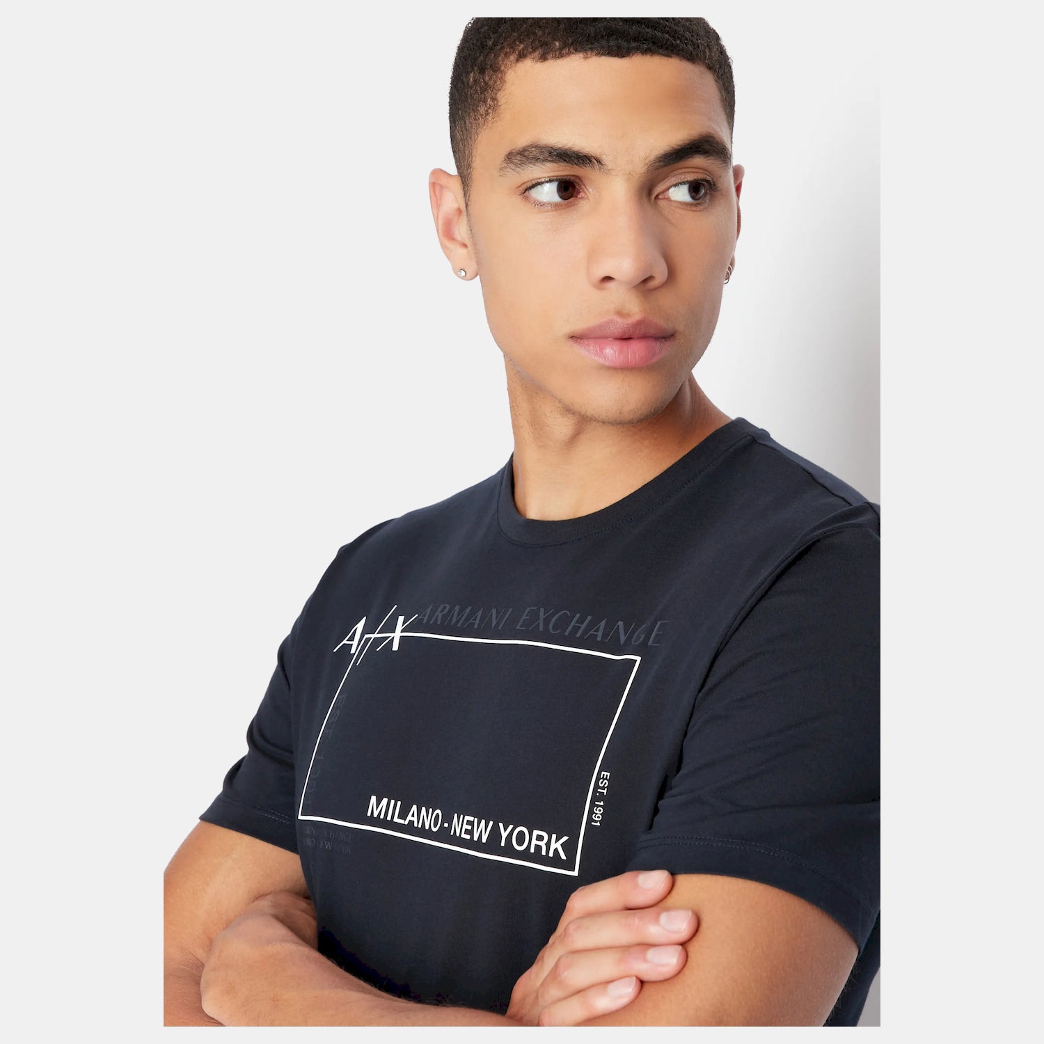 Armani Exchange T Shirt 6lztja Zjbvz Navy Navy_shot2