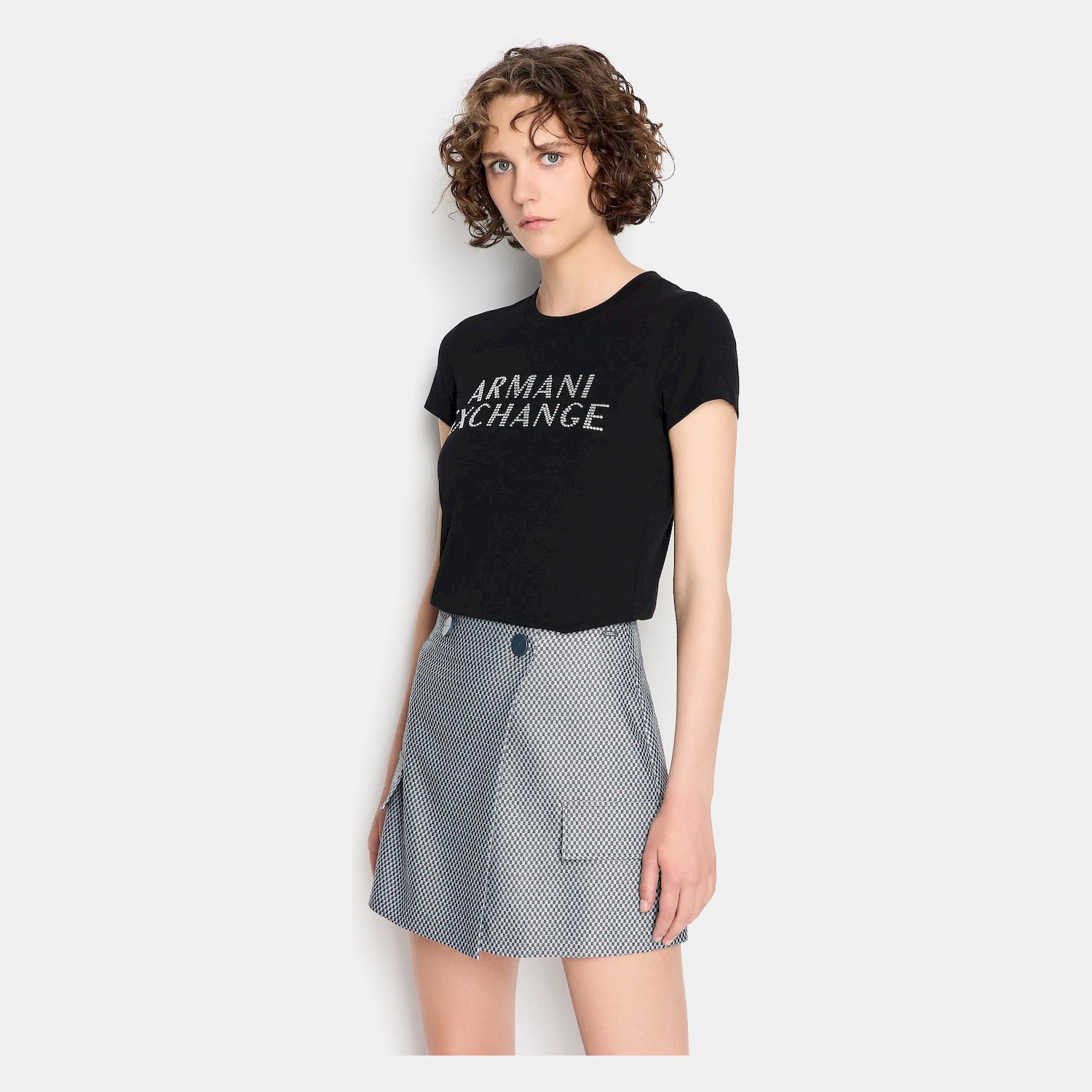 Armani Exchange T Shirt 6ryt35 Yjdtz Black Preto_shot4