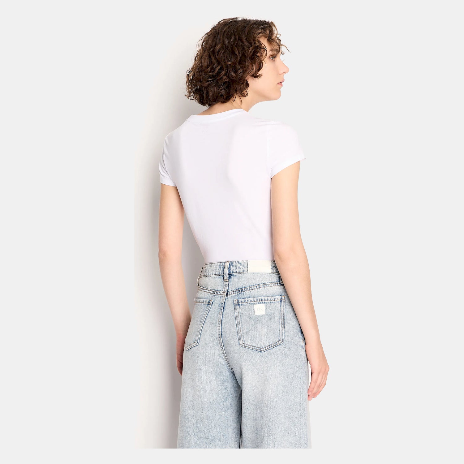 Armani Exchange T Shirt 6ryt36 Yjc7z White Branco_shot2