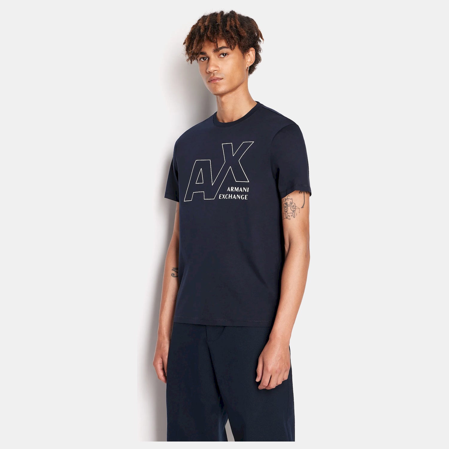 Armani Exchange T Shirt 6rztje Zj9az Navy Navy_shot4
