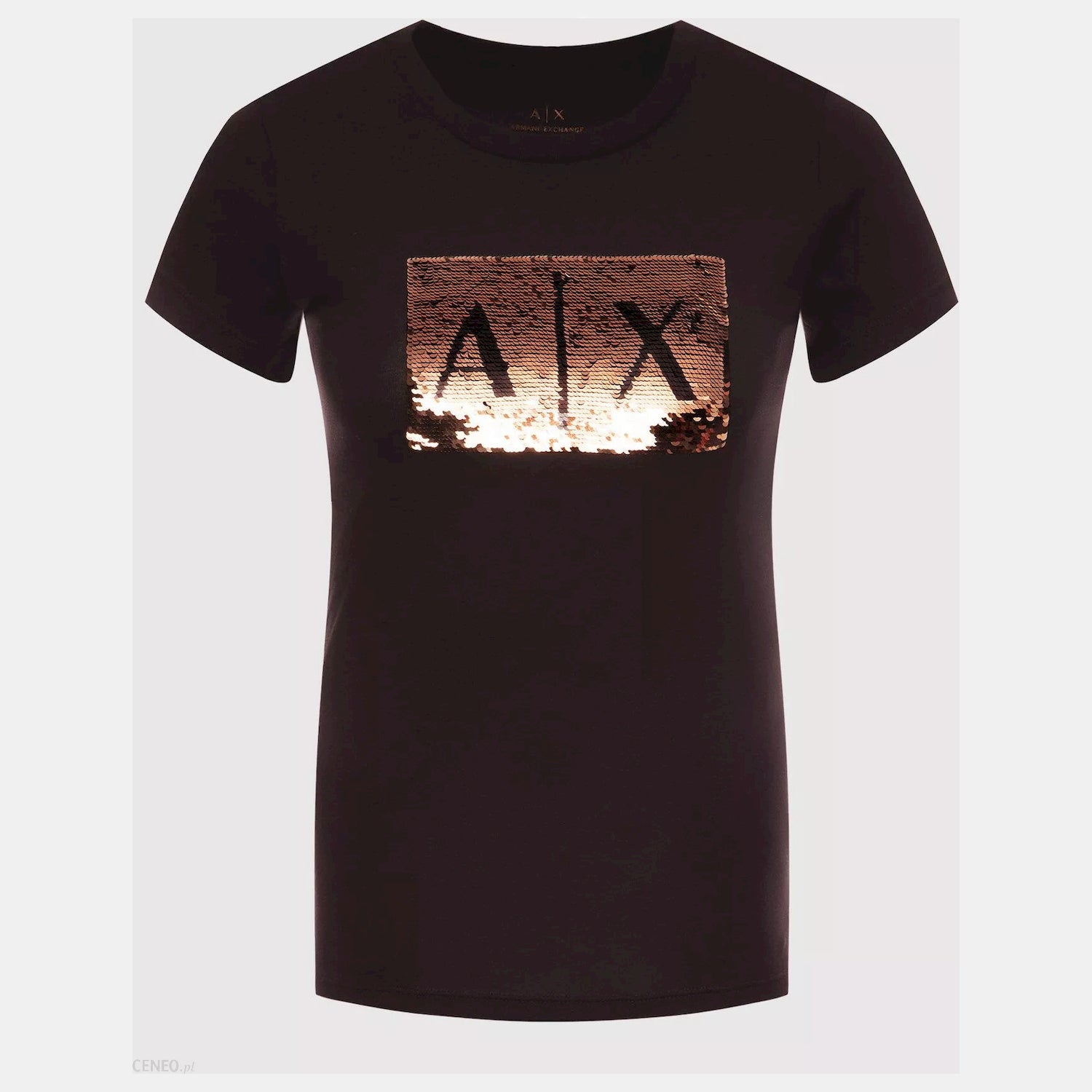Armani Exchange T Shirt 8nytdl Yj73z Blk Platin Preto Platin_shot2