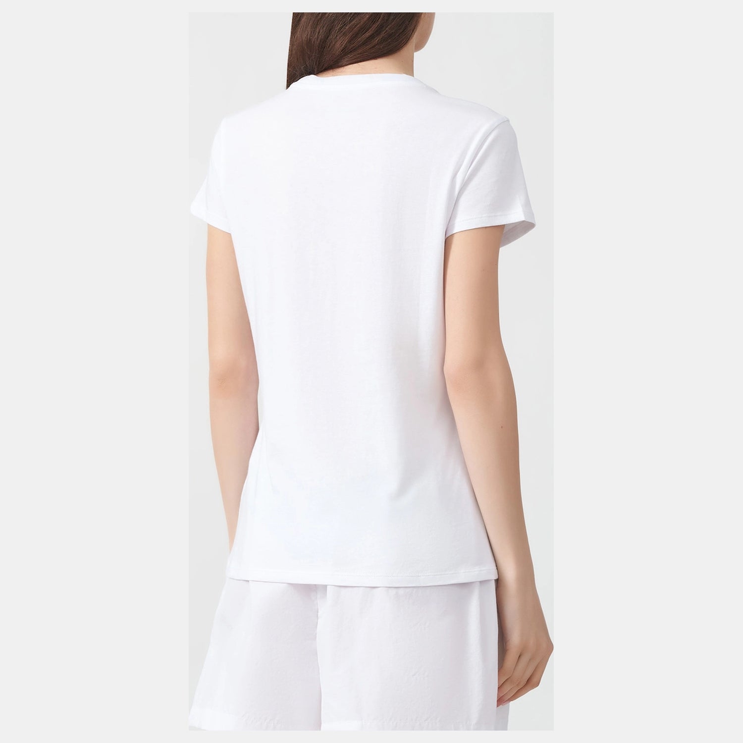 Armani Exchange T Shirt 8nytdl Yj73z Whi Silver Branco Prateado_shot3