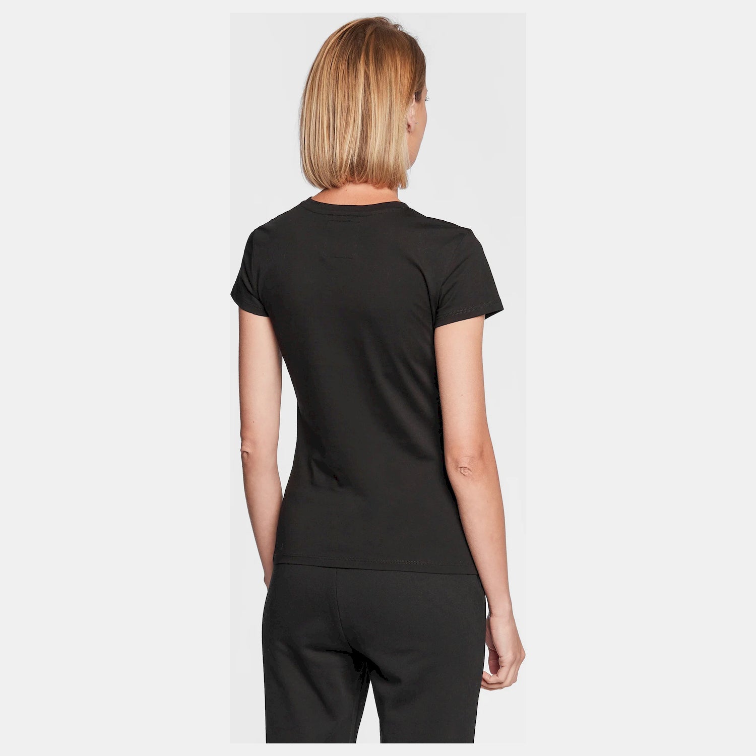 Armani Exchange T Shirt 8nytnx Yjg3z Blk Gold Preto Ouro_shot3