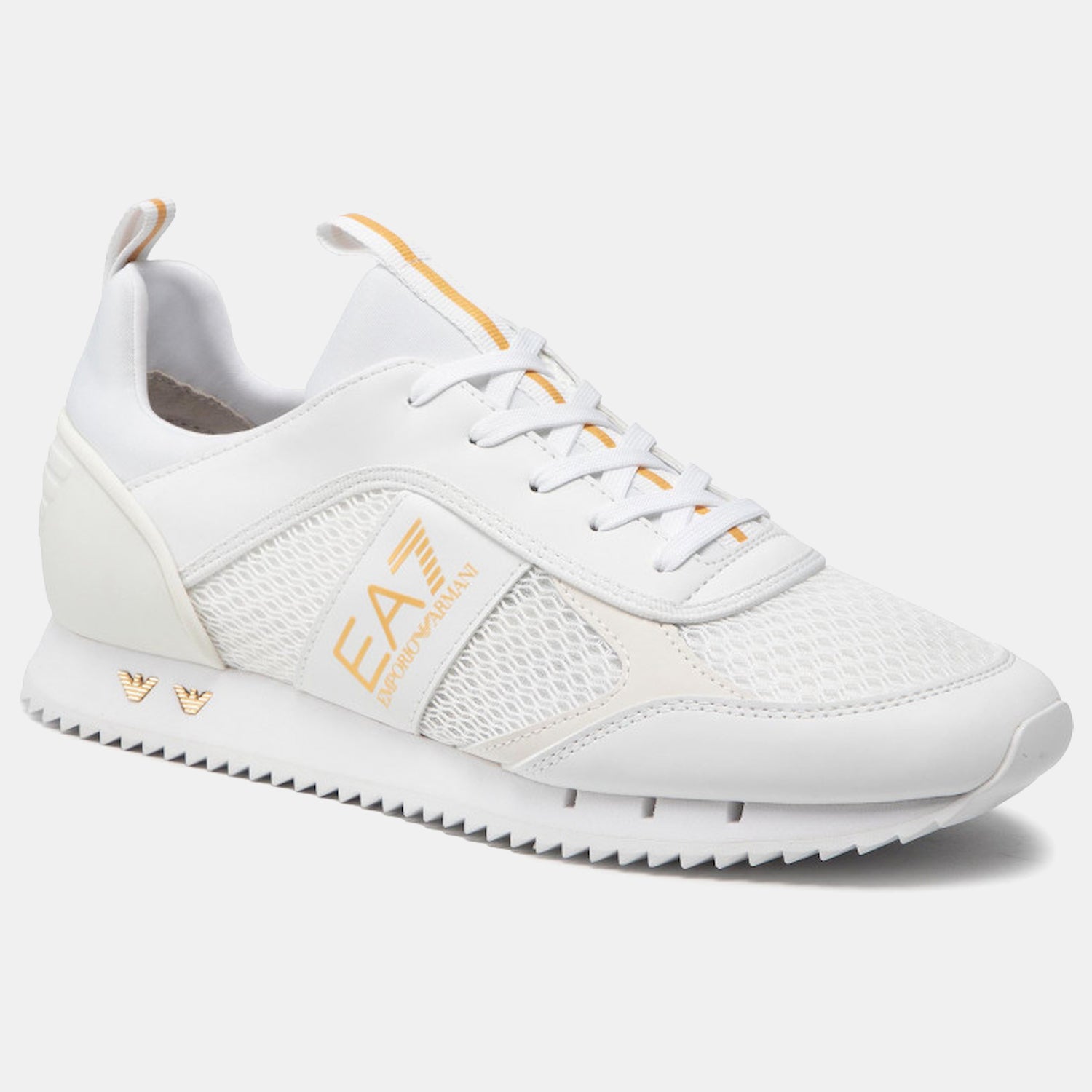 Armani Sapatilhas Sneakers X8x027 Xk050 Whi Gold Branco Dourado_shot1