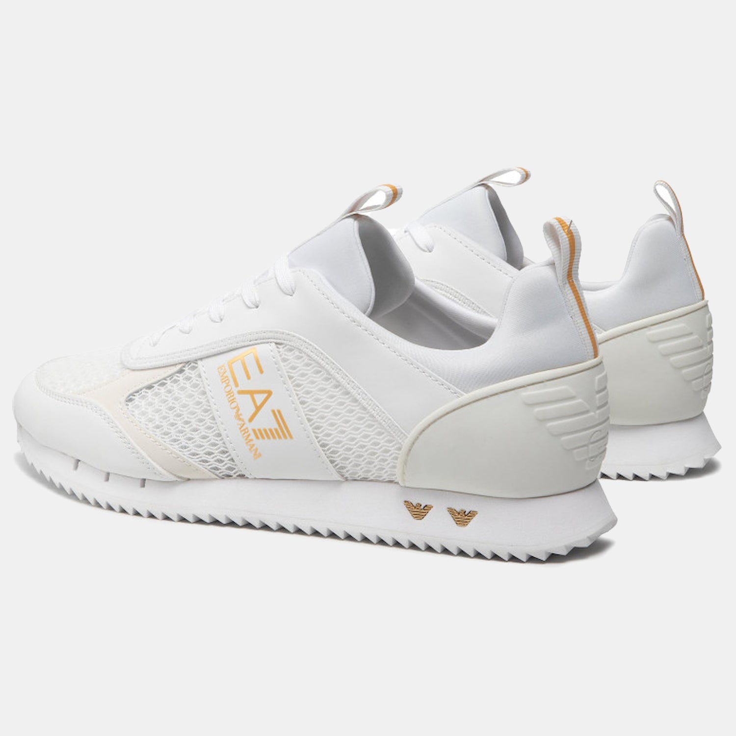 Armani Sapatilhas Sneakers X8x027 Xk050 Whi Gold Branco Dourado_shot2