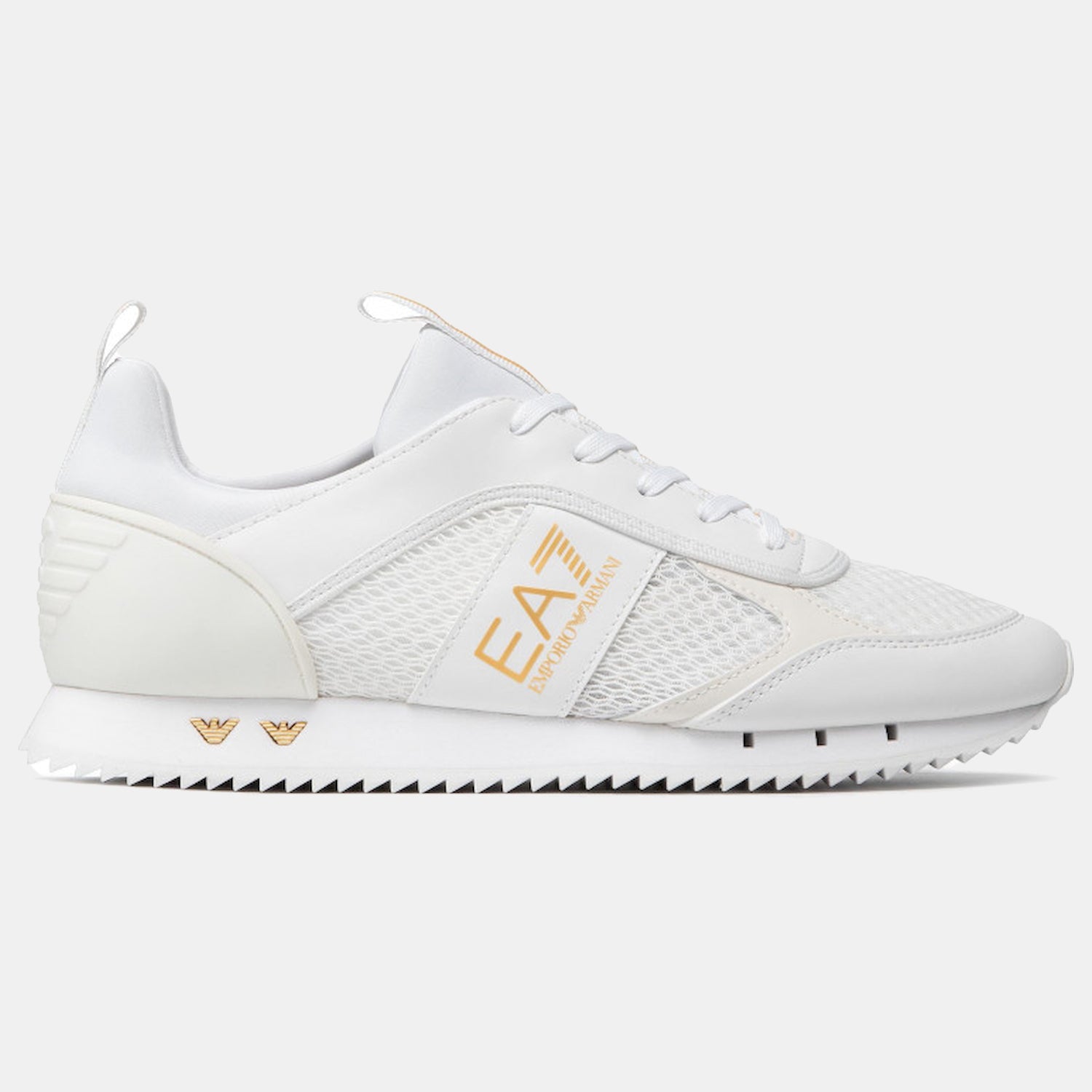 Armani Sapatilhas Sneakers X8x027 Xk050 Whi Gold Branco Dourado_shot3