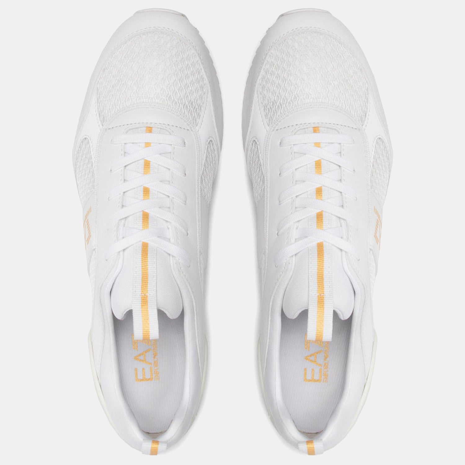 Armani Sapatilhas Sneakers X8x027 Xk050 Whi Gold Branco Dourado_shot5