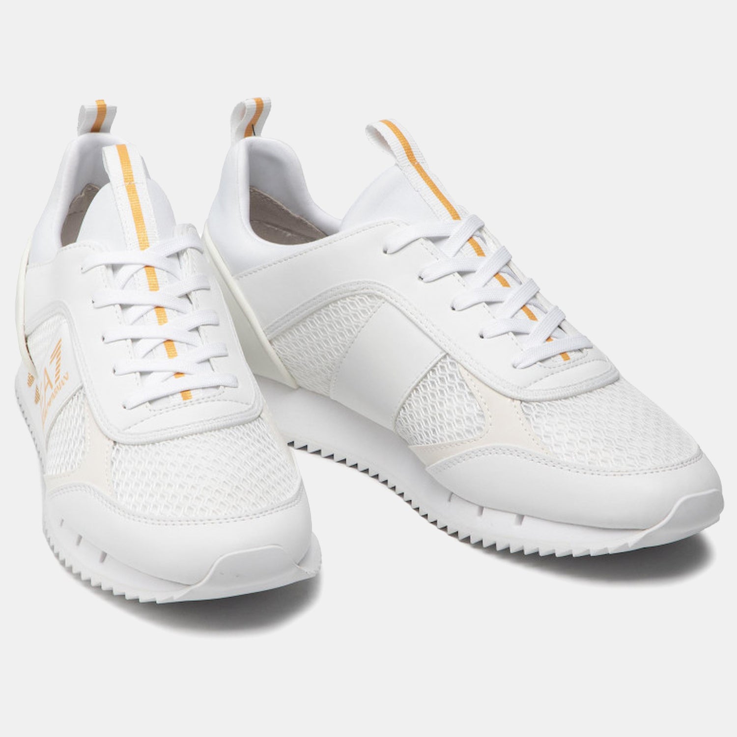Armani Sapatilhas Sneakers X8x027 Xk050 Whi Gold Branco Dourado_shot7