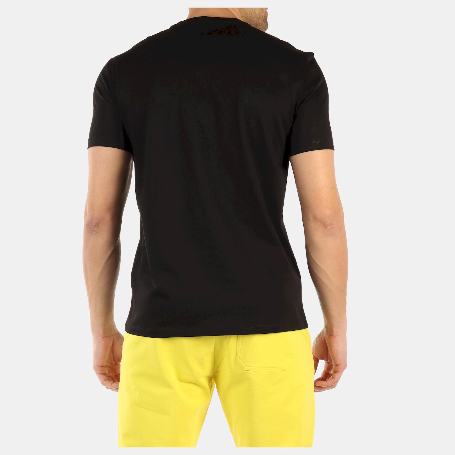 Armani T Shirt 3rztra Zj9az Blk Gold Preto Ouro_shot2