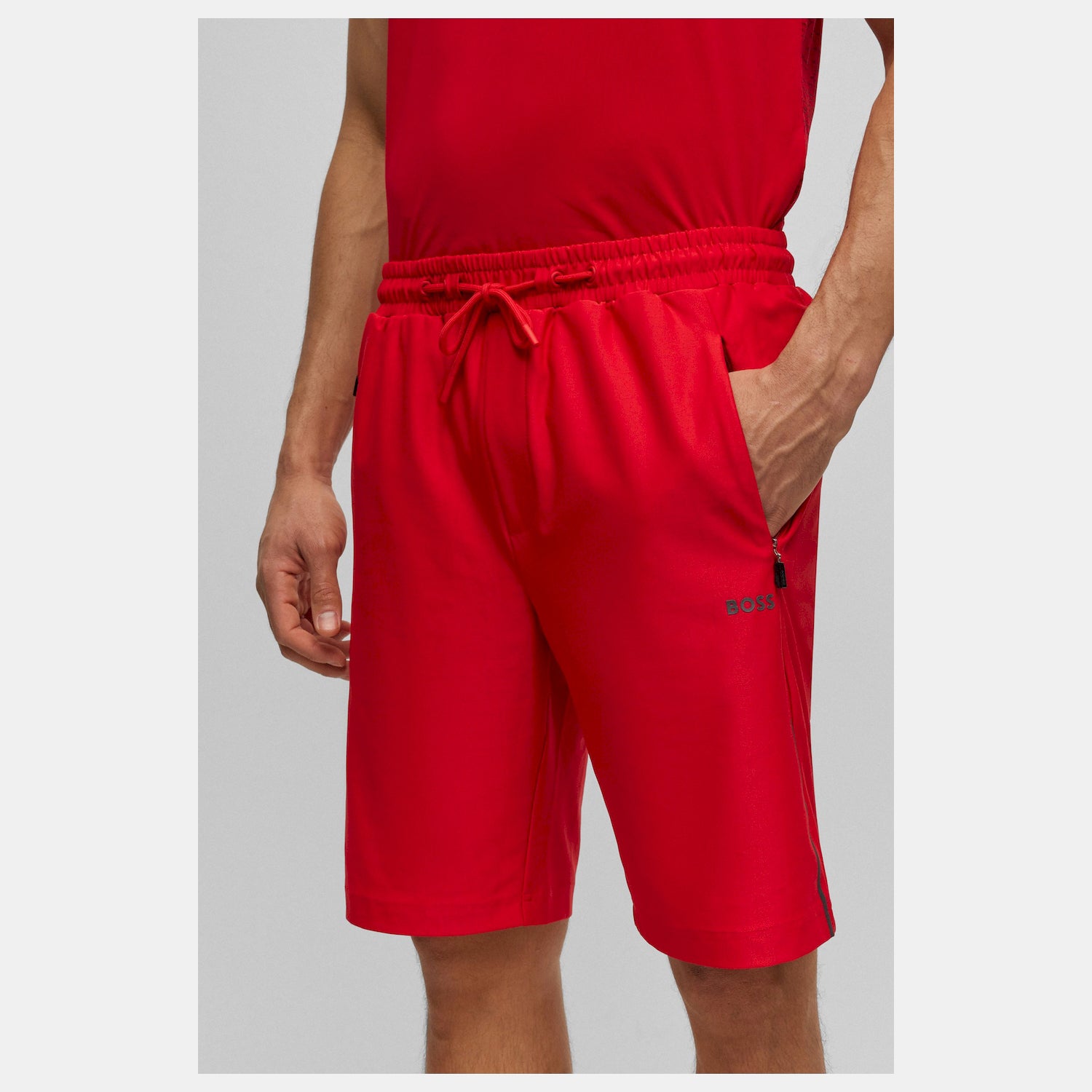 Boss Calcao Shorts Hecon Active 1 Red Vermelho_shot3