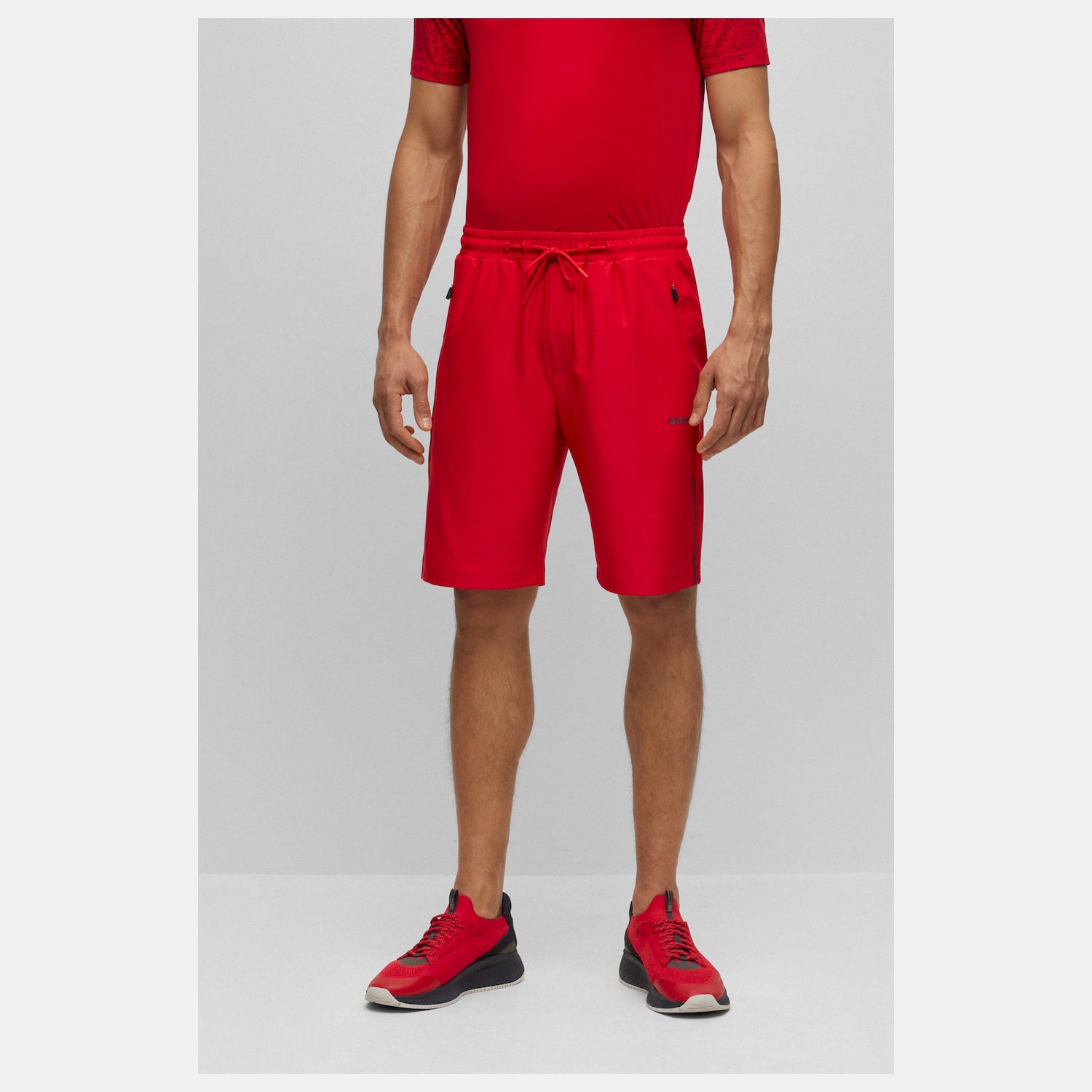 Boss Calcao Shorts Hecon Active 1 Red Vermelho_shot4