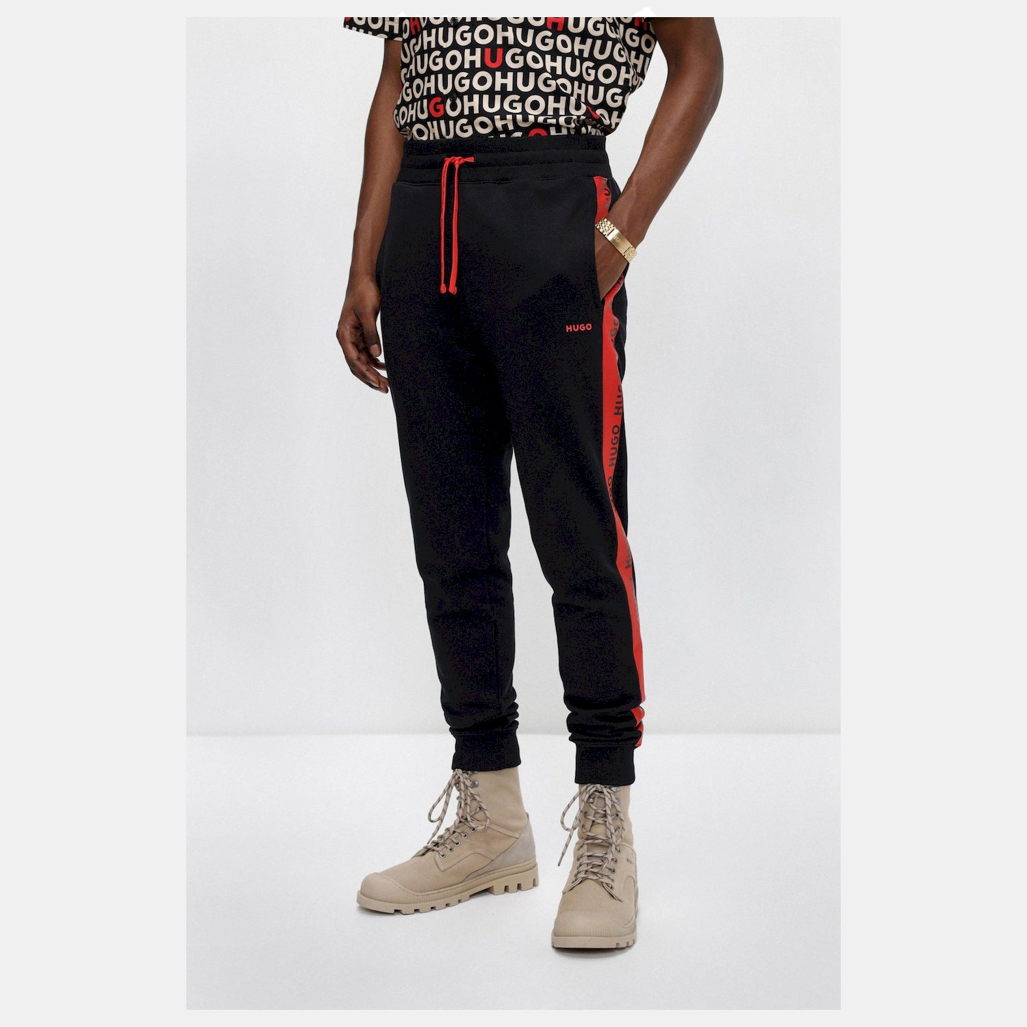 Boss Calcas Trousers Darpaccio Black Preto_shot1