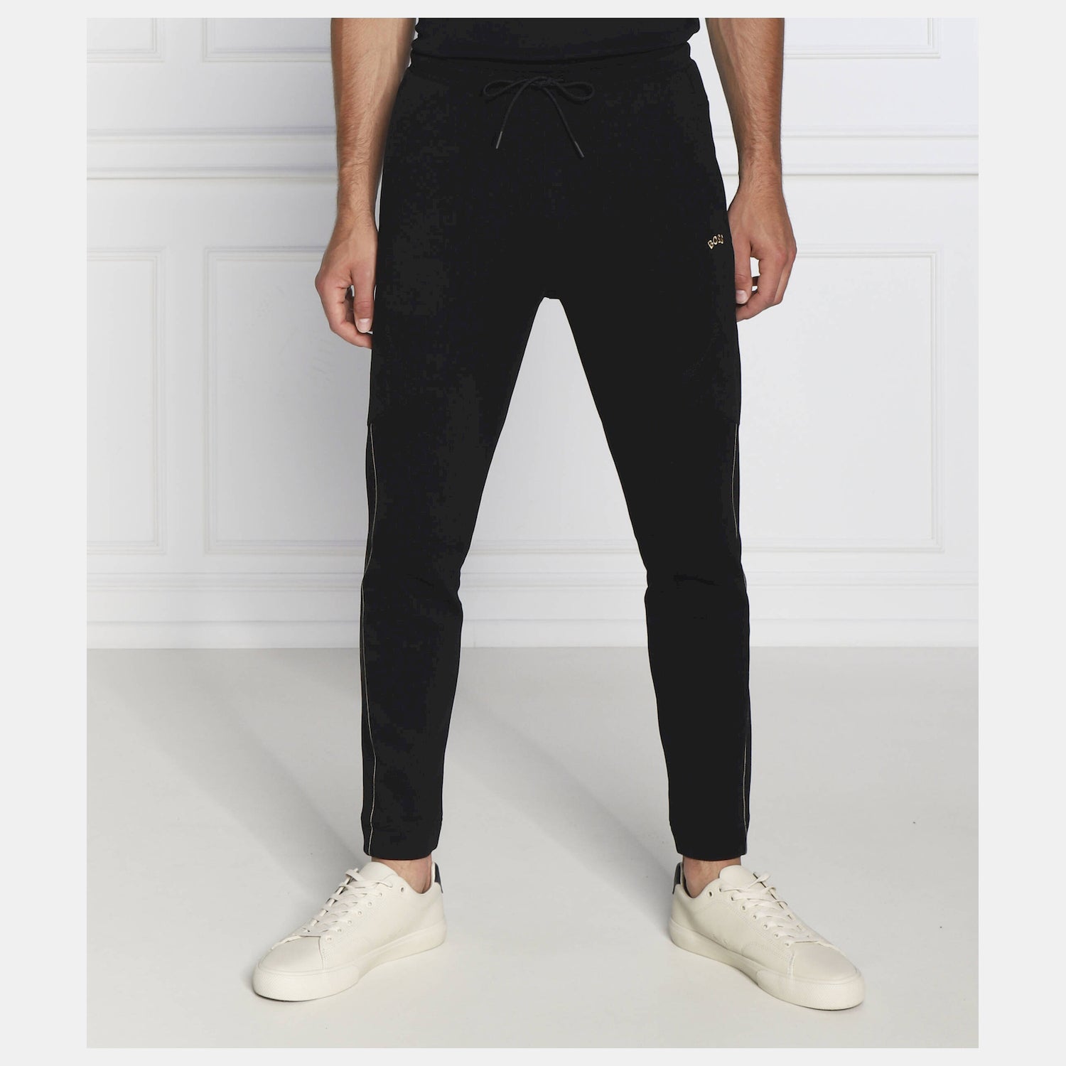 Boss Calcas Trousers Hadim2 Black Preto_shot1