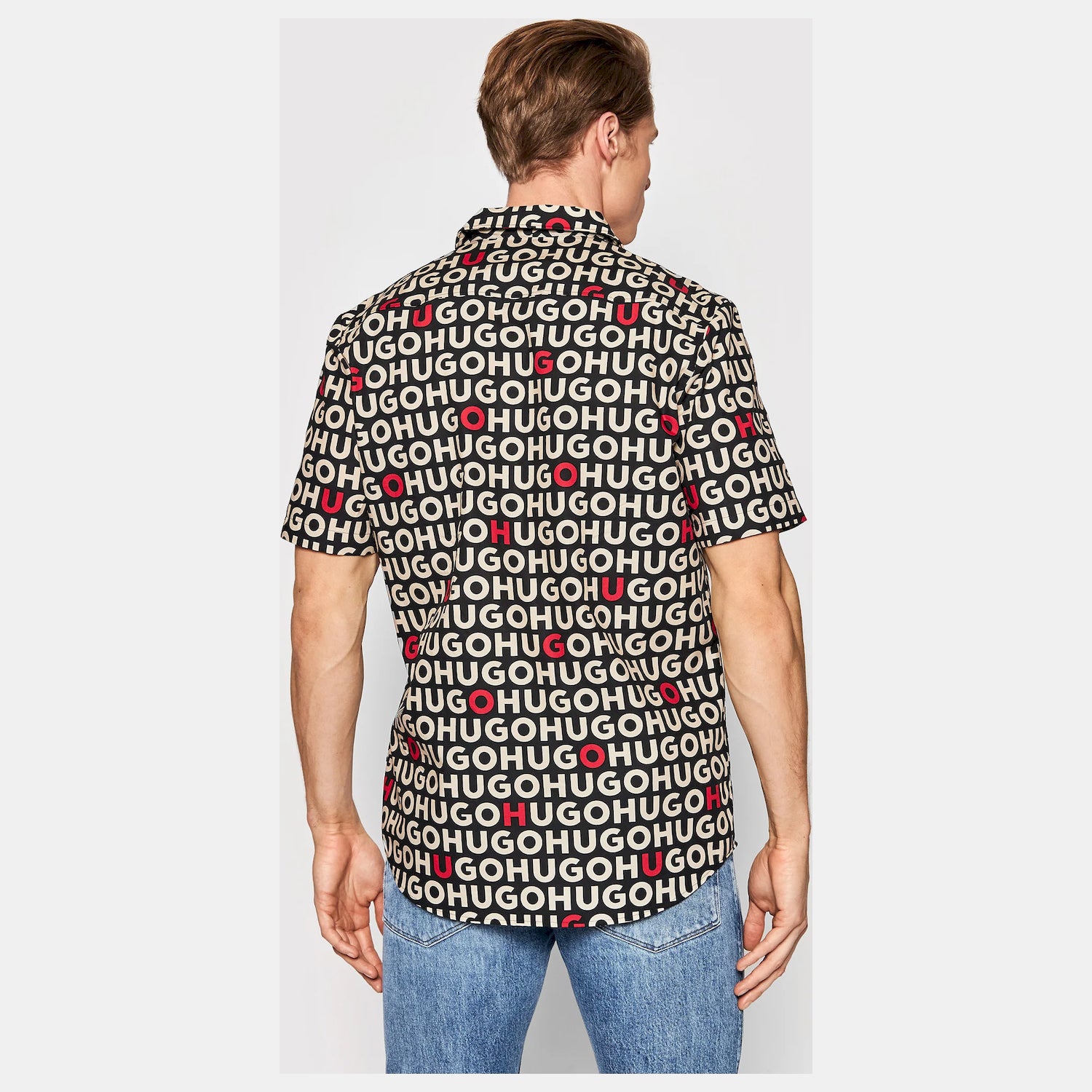 Boss Camisa Shirt Ellino Black Preto_shot2