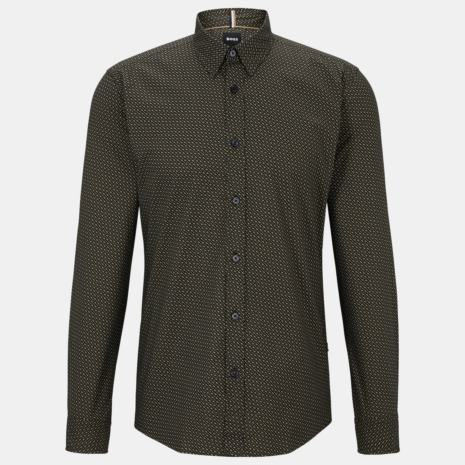 Boss Camisa Shirt S Roan Kent C1 Green Verde_shot1