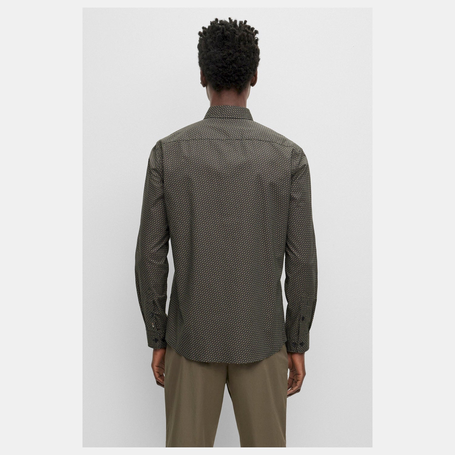 Boss Camisa Shirt S Roan Kent C1 Green Verde_shot5