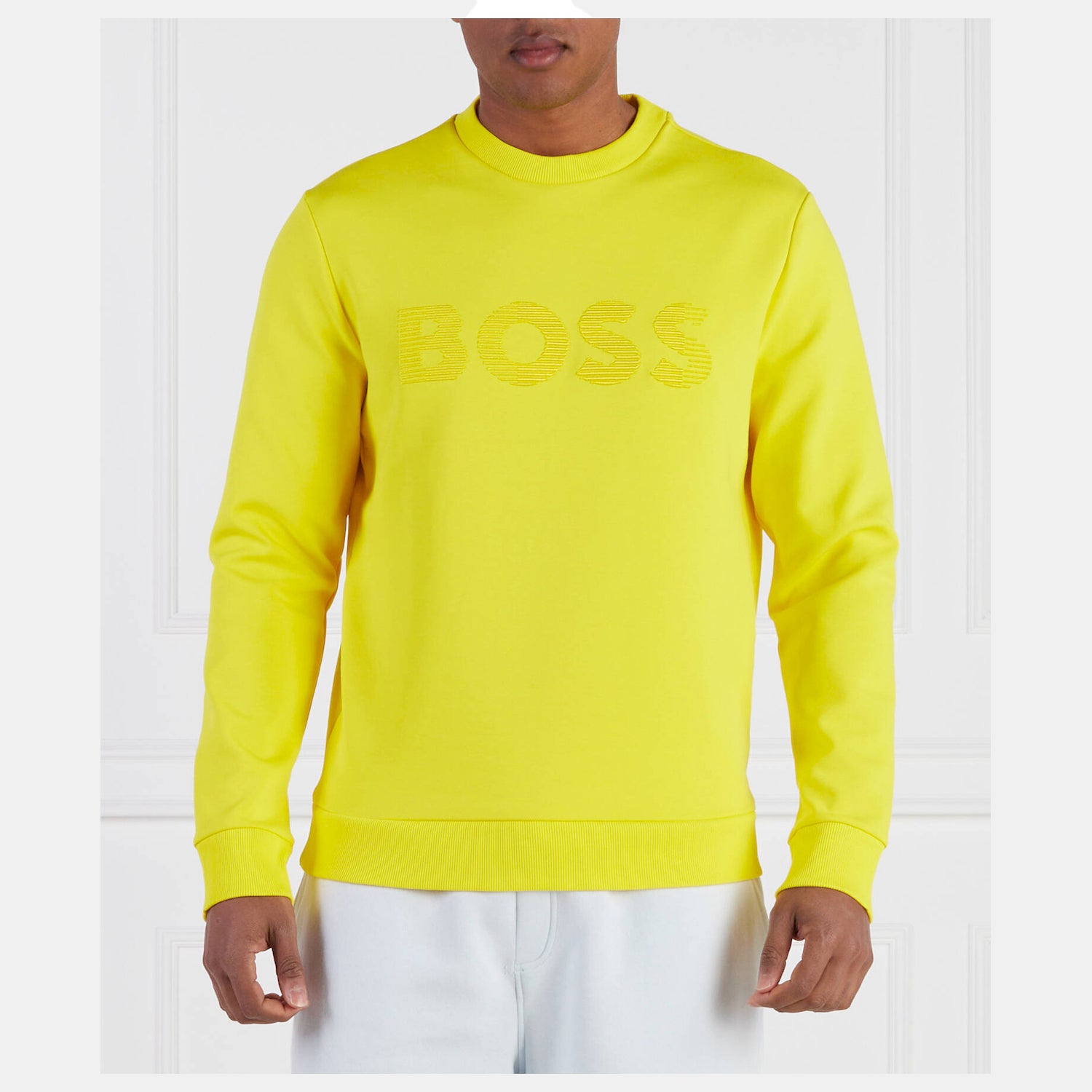 Boss Camisola Sweat Salbo 1 504935 Yellow Amarelo_shot1