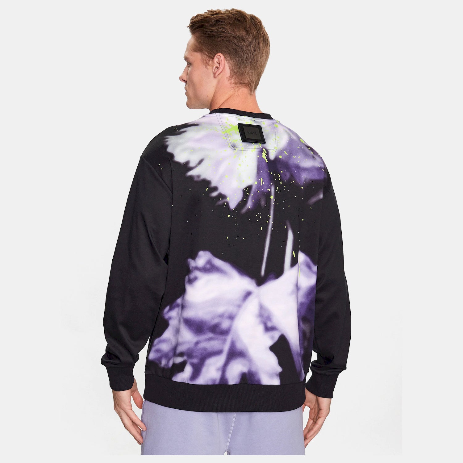 Boss Camisola Sweat Salbo Lotus 03 Black Preto_shot1