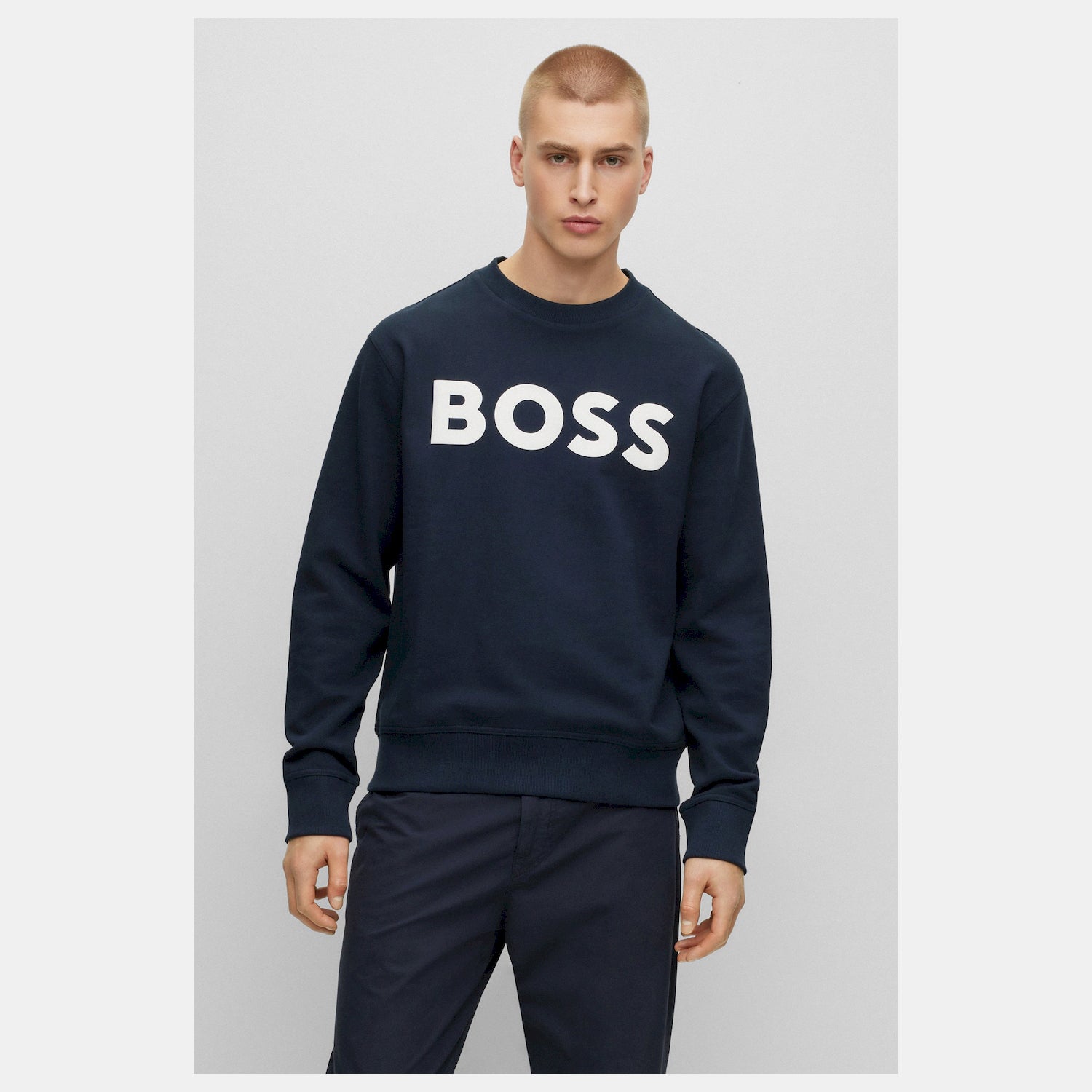 Boss Camisola Sweat Webasiccrew Dk.blue Azul Escuro_shot2