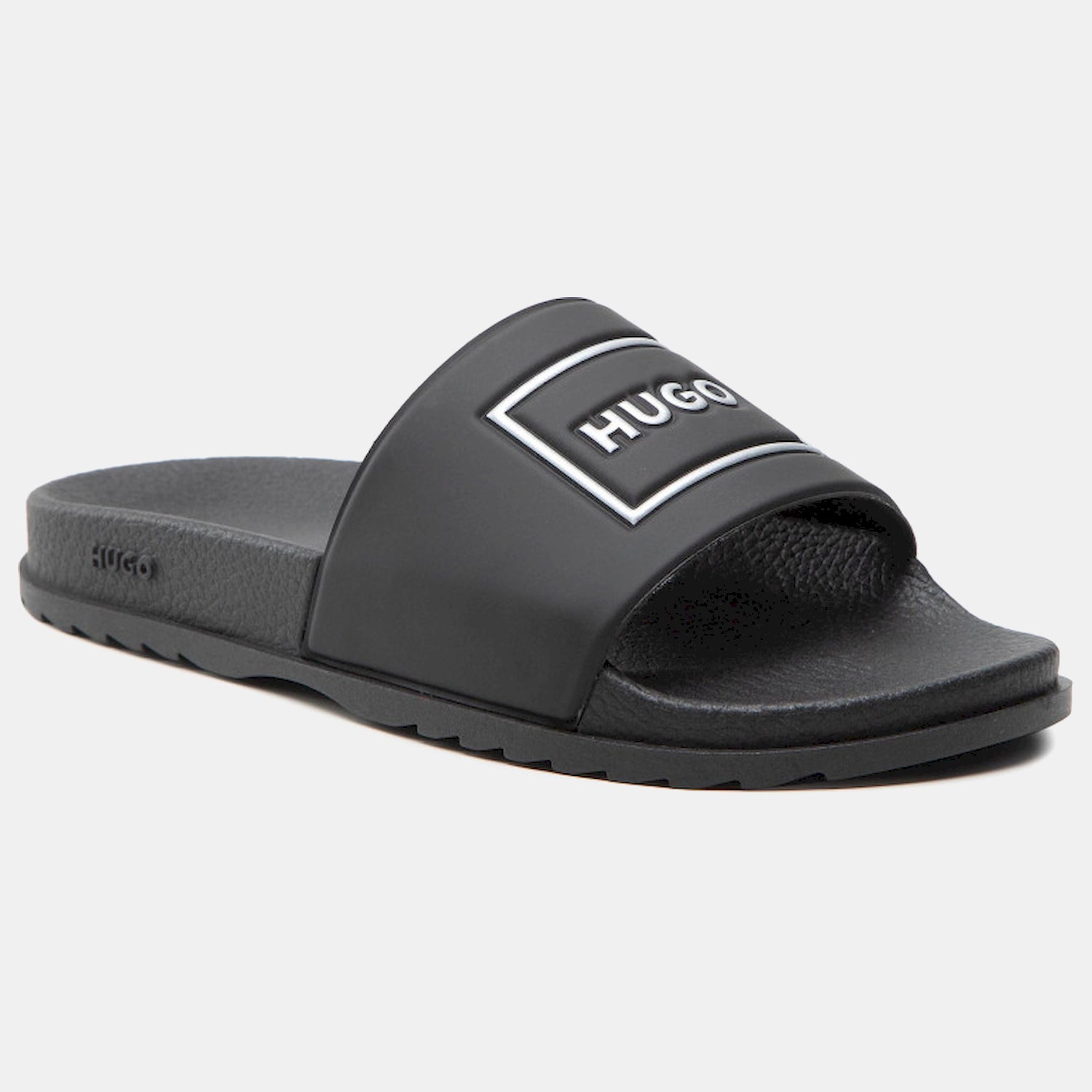 Boss Chinelos Slippers Match Slid Frm Blk Platin Preto Platin_shot1