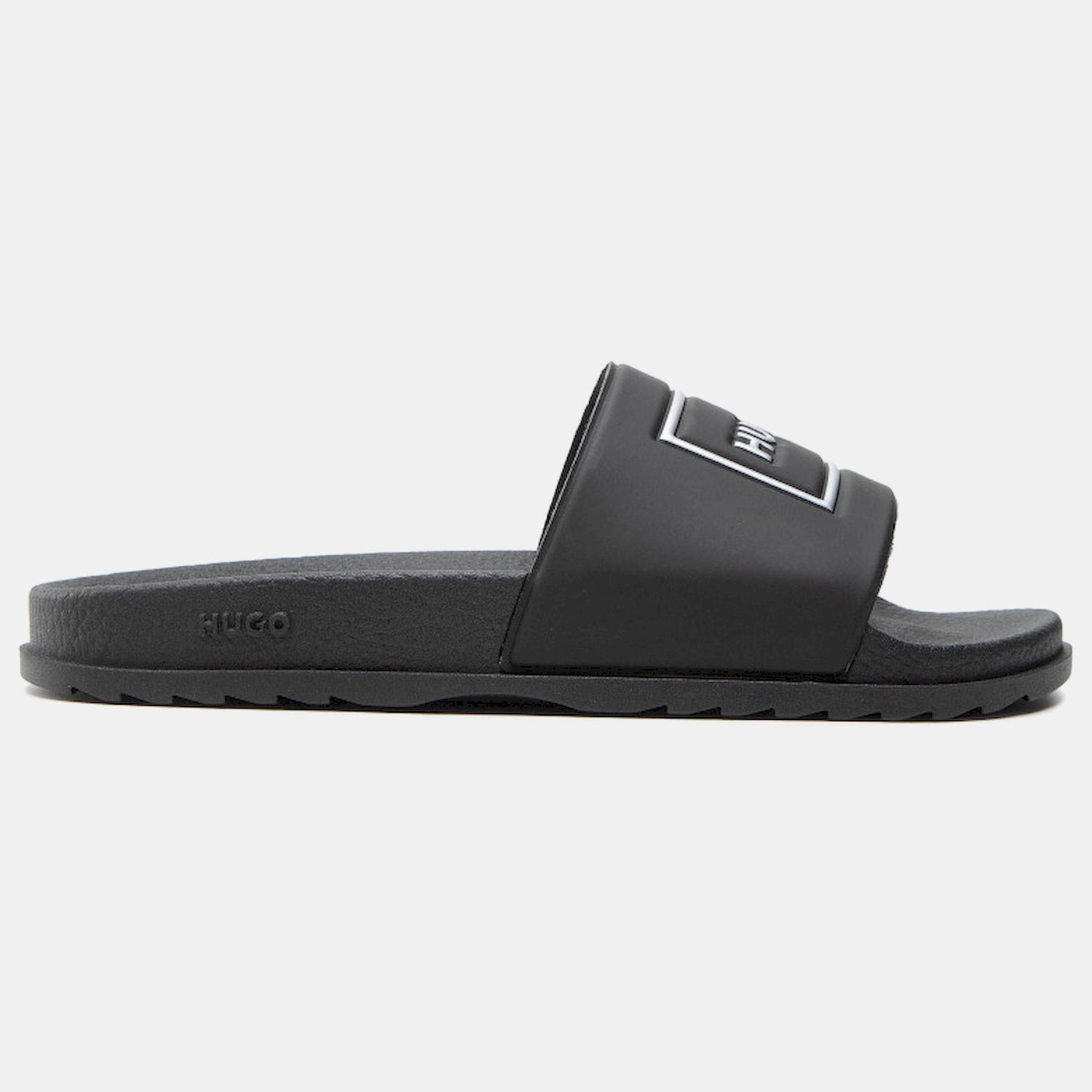 Boss Chinelos Slippers Match Slid Frm Blk Platin Preto Platin_shot2