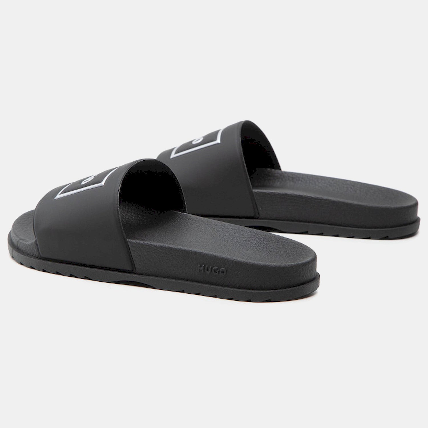 Boss Chinelos Slippers Match Slid Frm Blk Platin Preto Platin_shot3