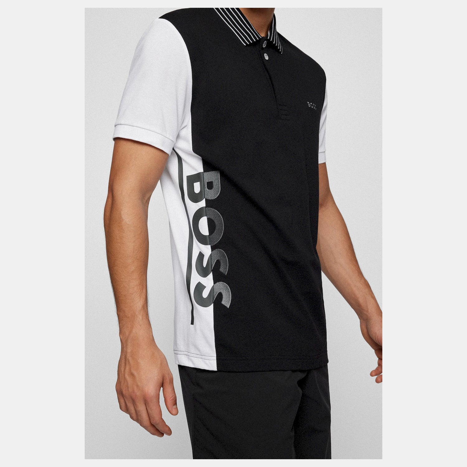 Boss Polo Paddy10 504664 Blk White Preto Branco_shot2