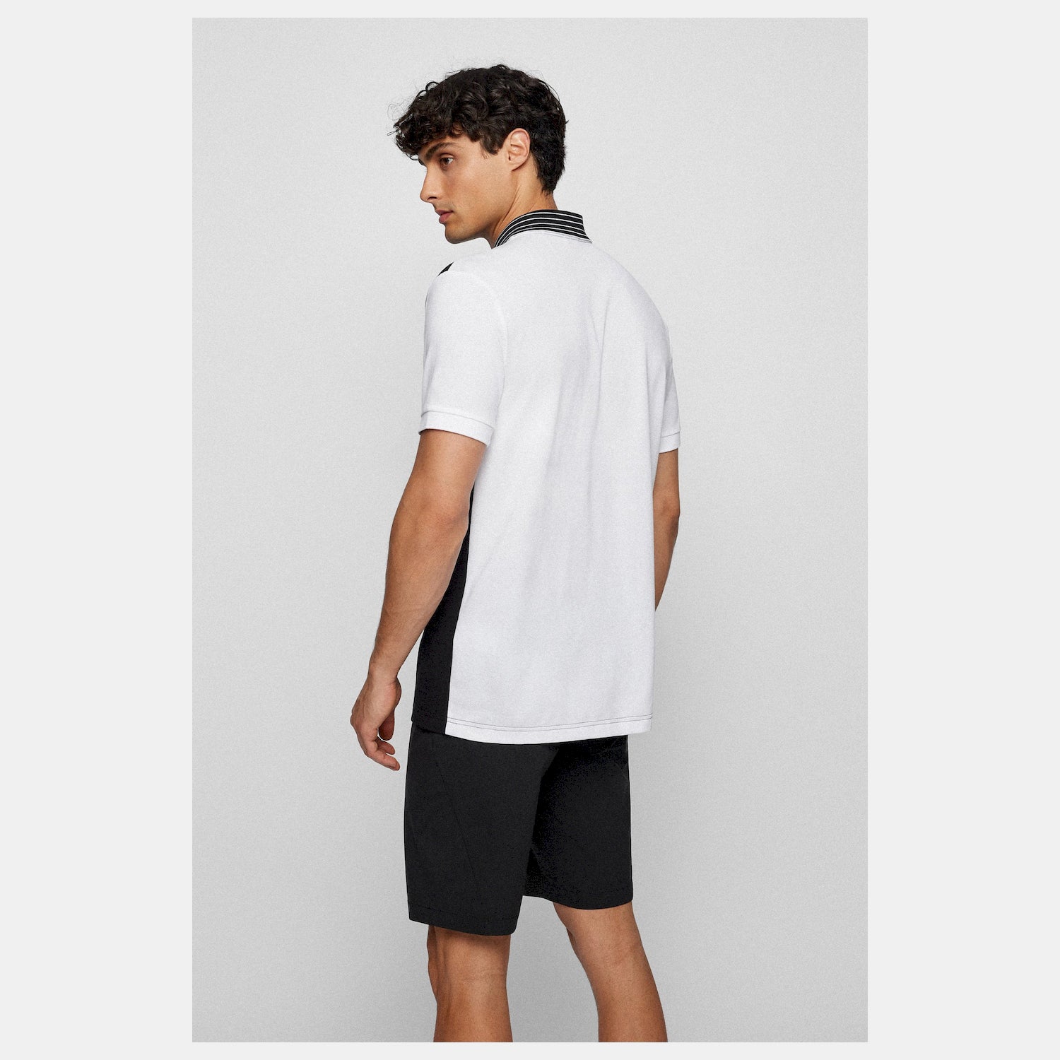 Boss Polo Paddy10 504664 Blk White Preto Branco_shot3