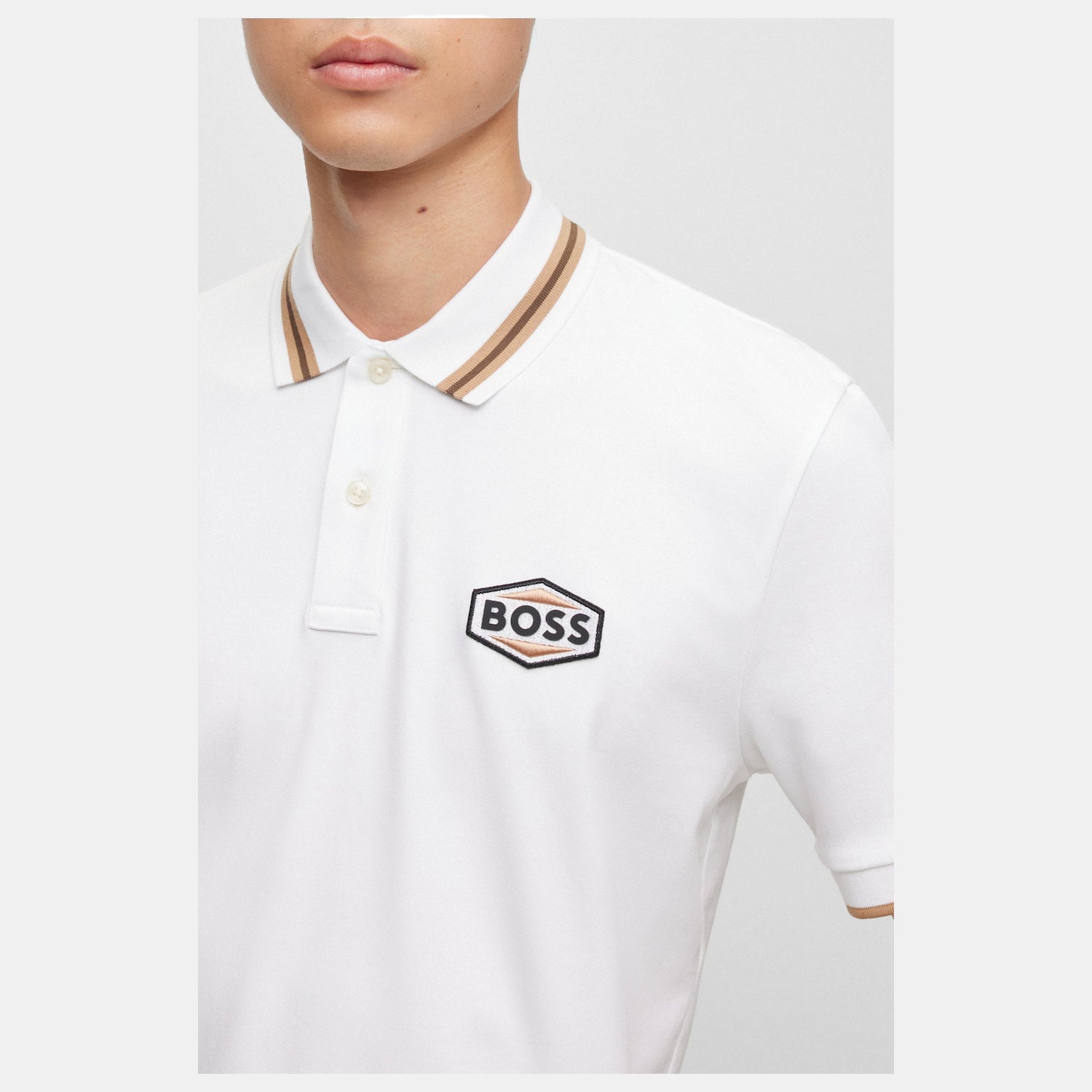 Boss Polo Parlay194 White Branco_shot2
