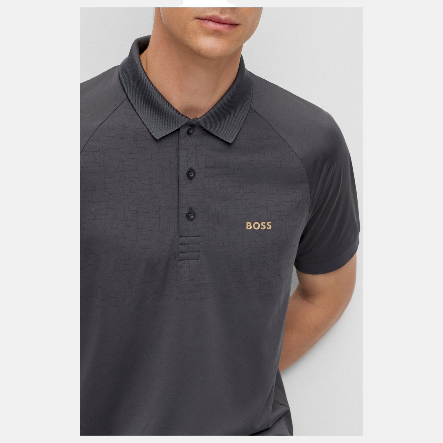 Boss Polo Pauletech 5049 Dk.grey Cinza Escuro_shot2