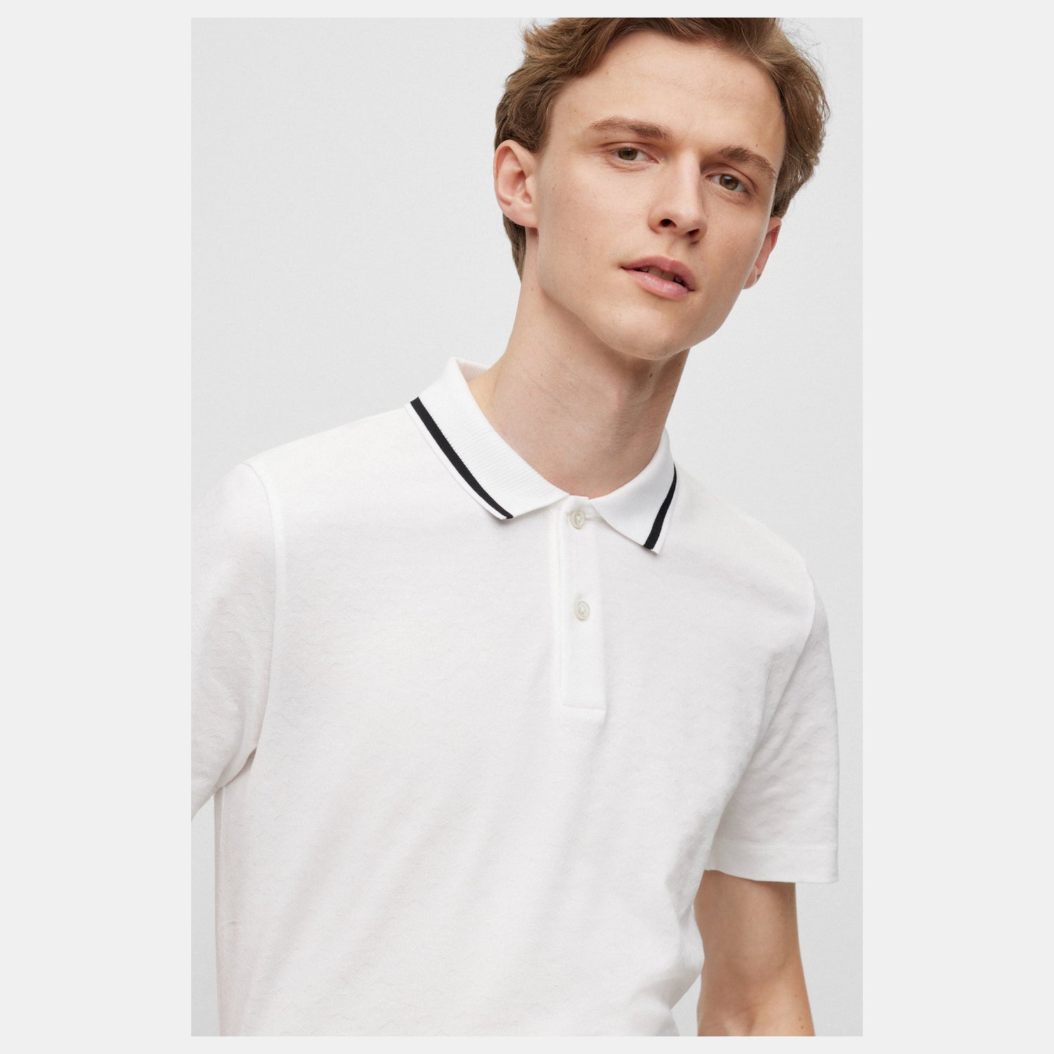 Boss Polo Piket 40 White Branco_shot2