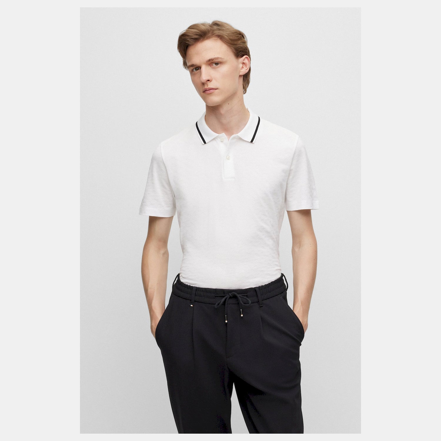Boss Polo Piket 40 White Branco_shot3