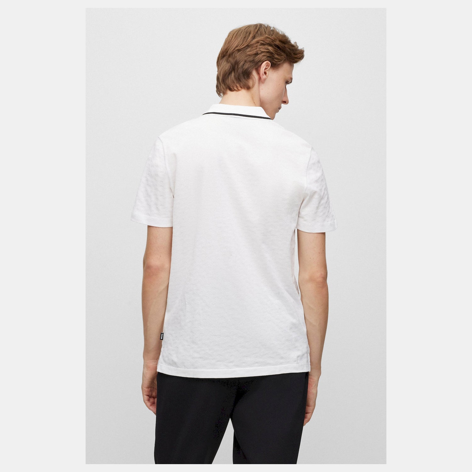 Boss Polo Piket 40 White Branco_shot4