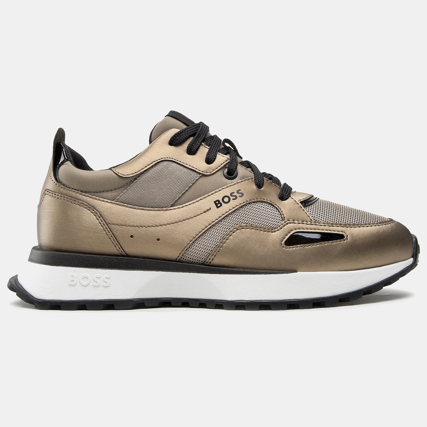 Boss Sapatilhas Sneakers Shoes Jonah Runn Mxm Brown Gold Castanho Ouro_shot5