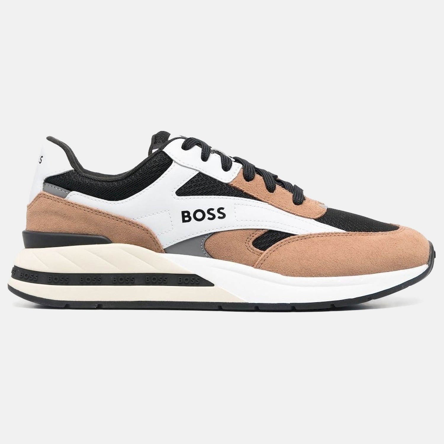 Boss Sapatilhas Sneakers Shoes Kurt Runn Sdme Brown Castanho_shot4