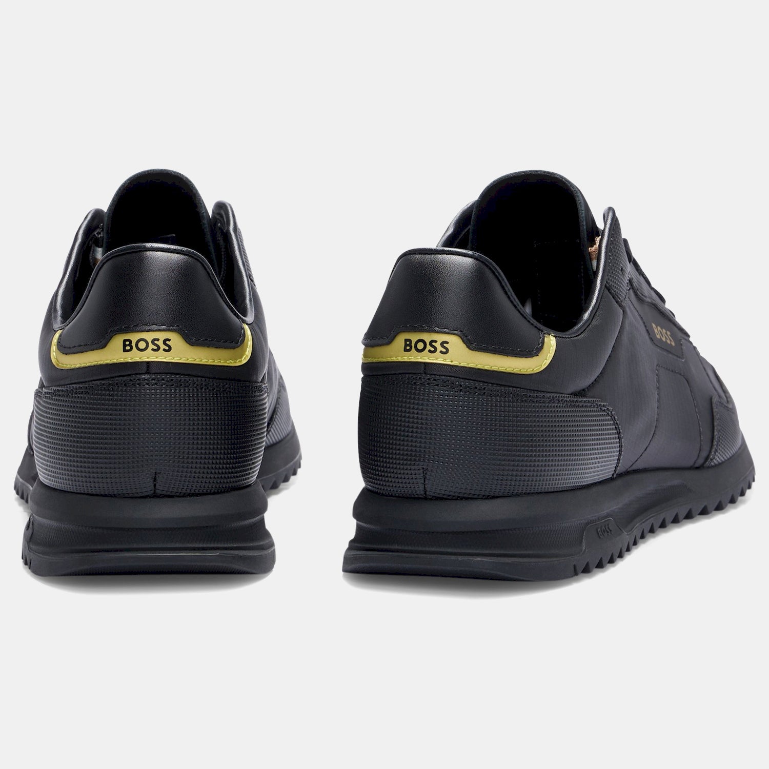 Boss Sapatilhas Sneakers Shoes Zayn Lowp Rspf Blk Gold Preto Ouro_shot2
