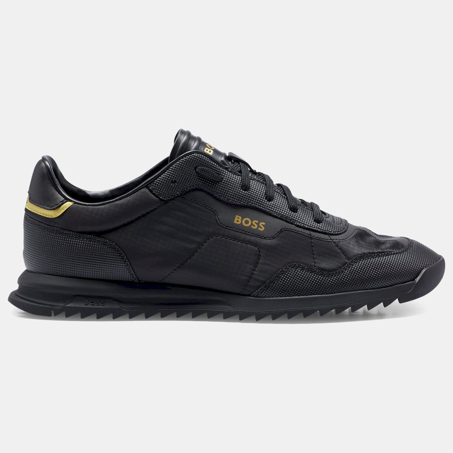 Boss Sapatilhas Sneakers Shoes Zayn Lowp Rspf Blk Gold Preto Ouro_shot3