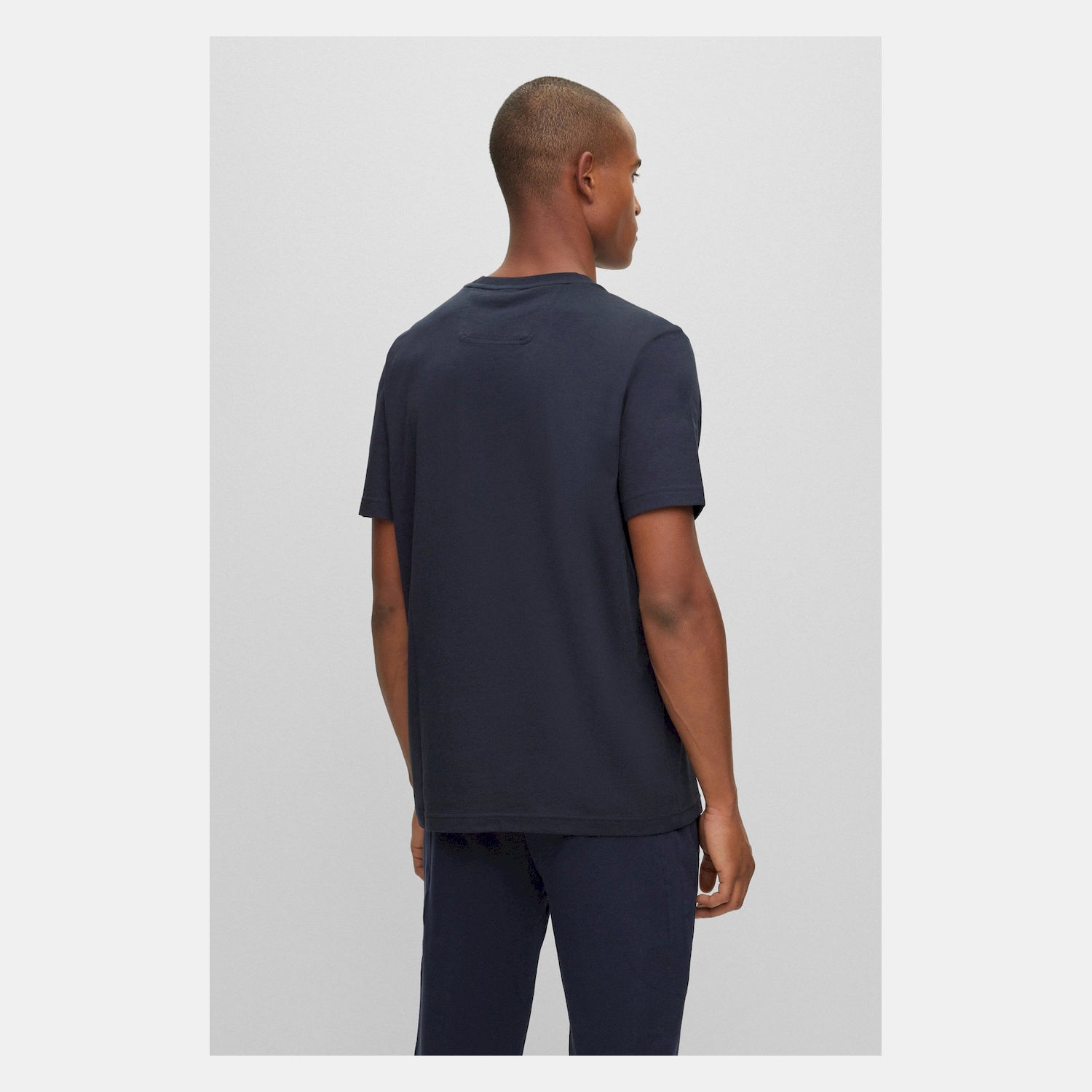 Boss T Shirt Tee 1 Dk.blue Azul Escuro_shot3