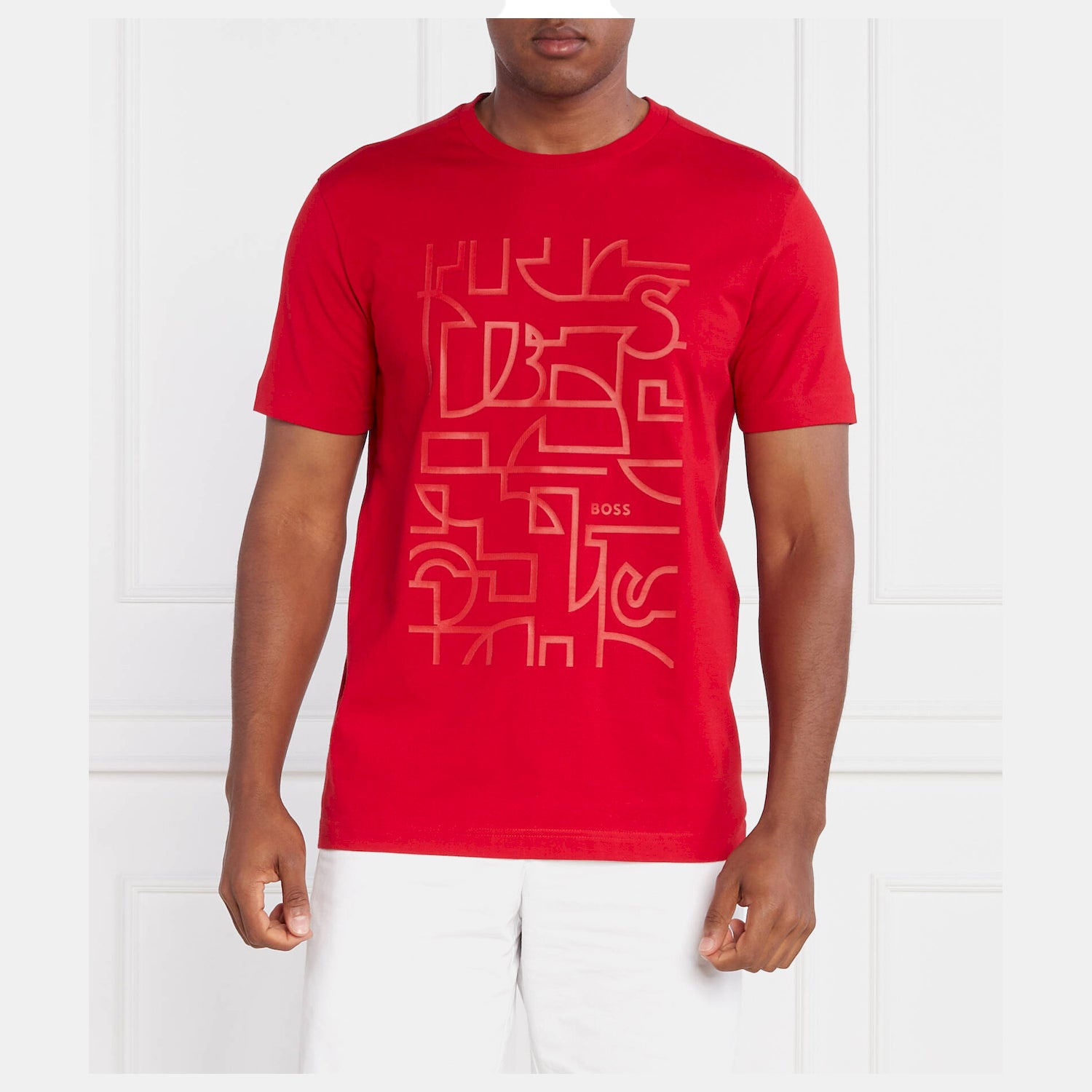 Boss T Shirt Tee 2 50494783 Red Vermelho_shot1