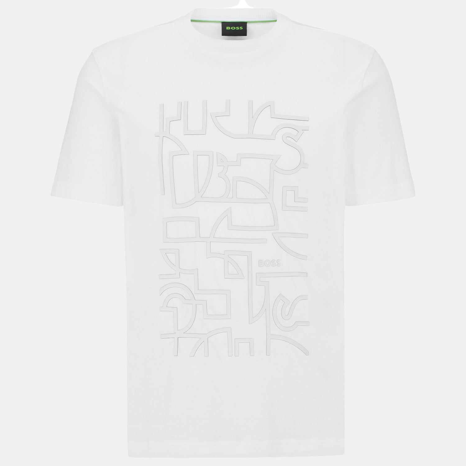 Boss T Shirt Tee 2 50494783 White Branco_shot1