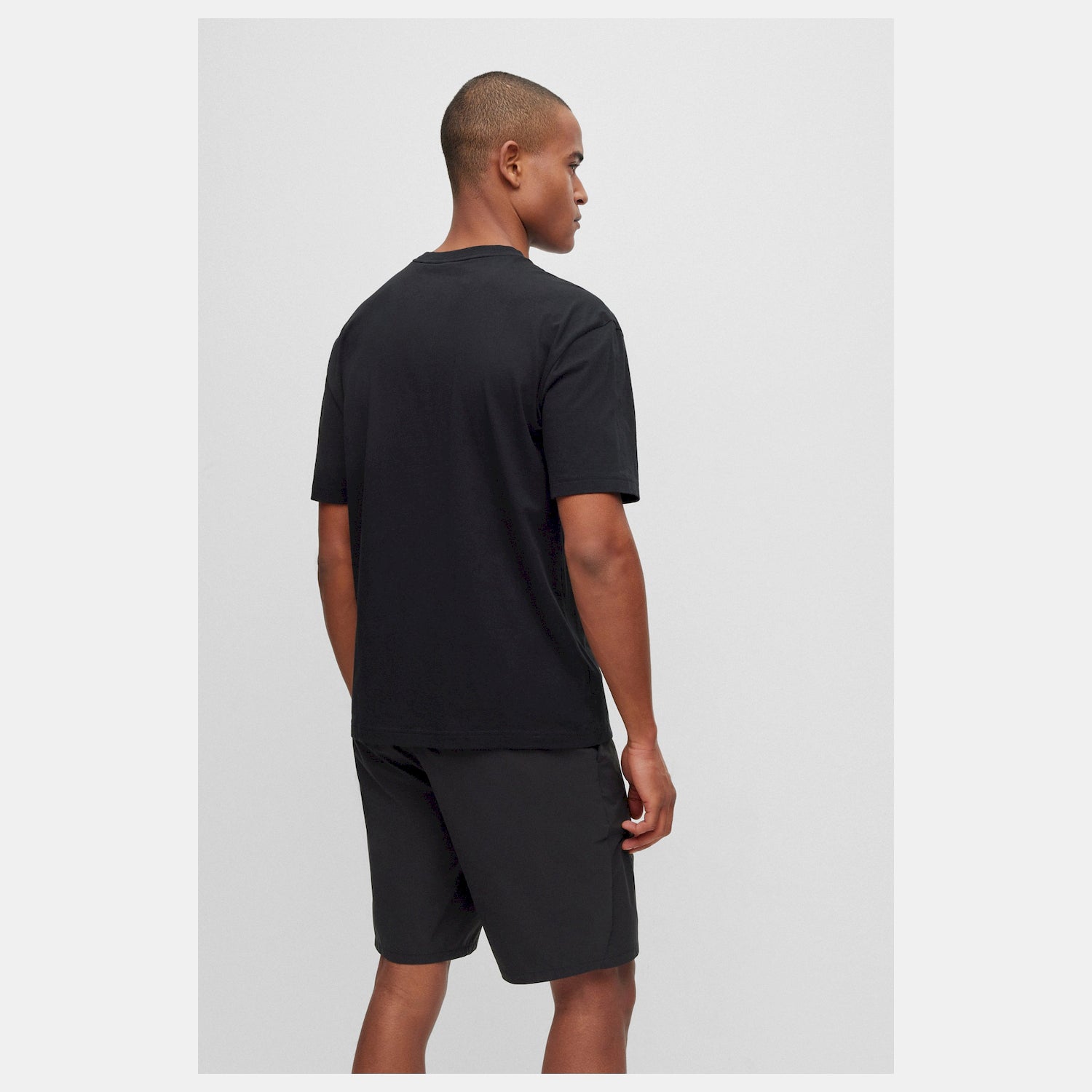 Boss T Shirt Tee 3 50495876 Black Preto_shot3