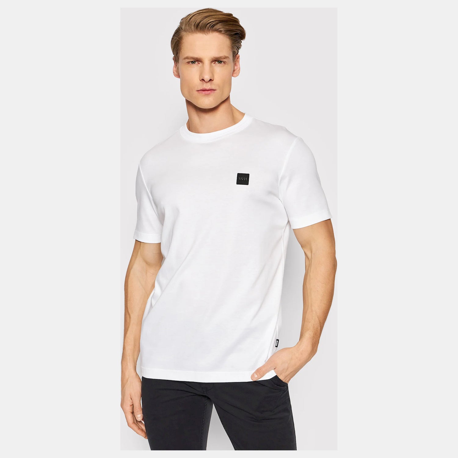 Boss T Shirt Tiburt278 White Branco_shot3