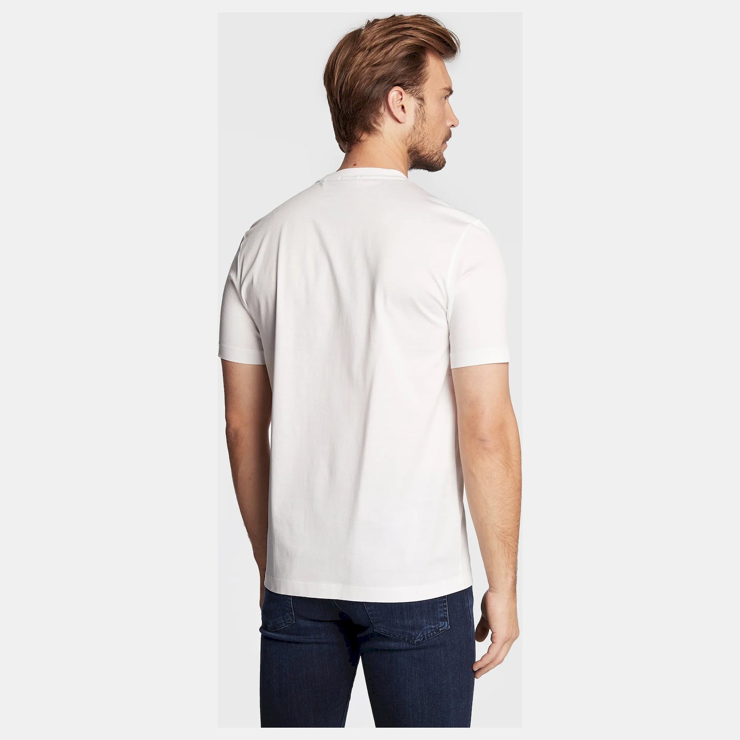 Boss T Shirt Tiburt309 Whi Black Branco Preto_shot1