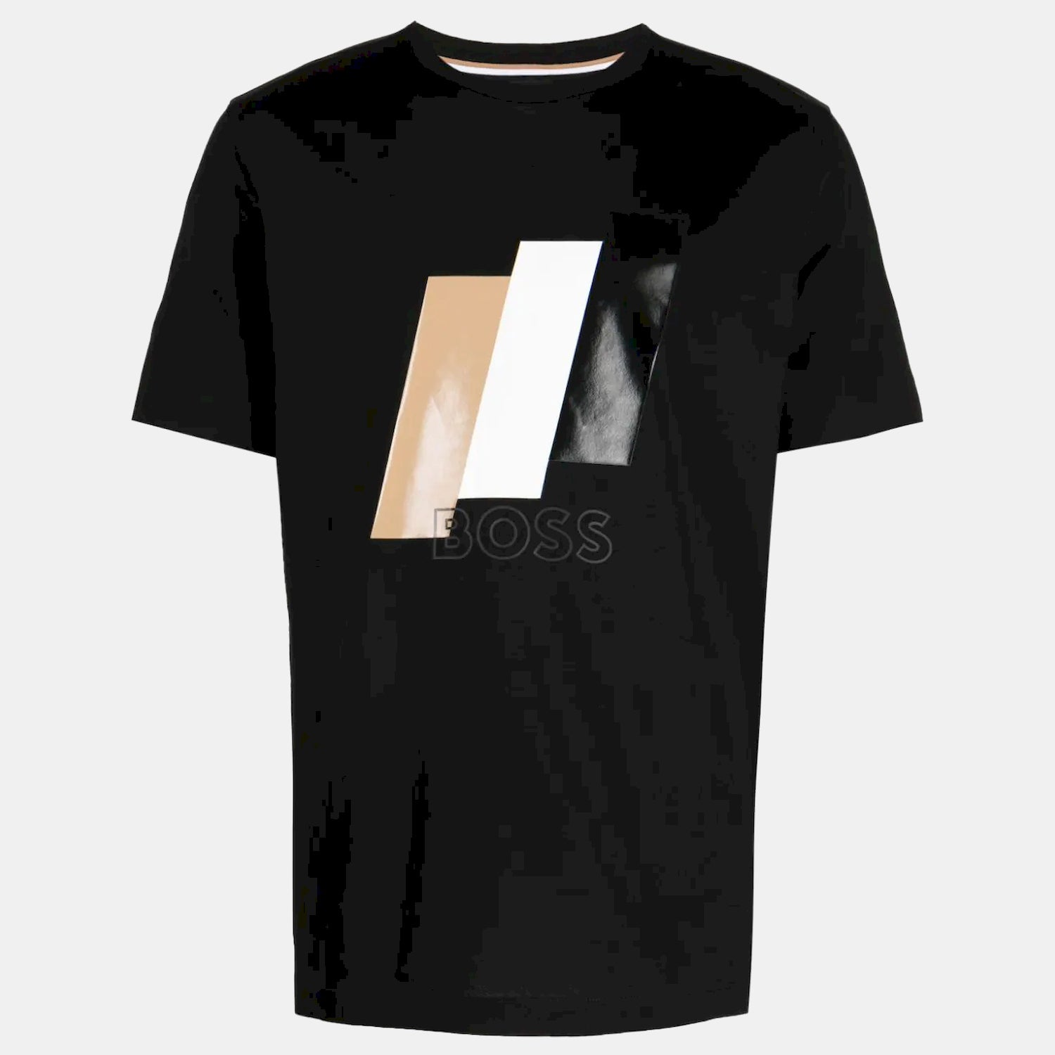 Boss T Shirt Tiburt410 Black Preto_shot1